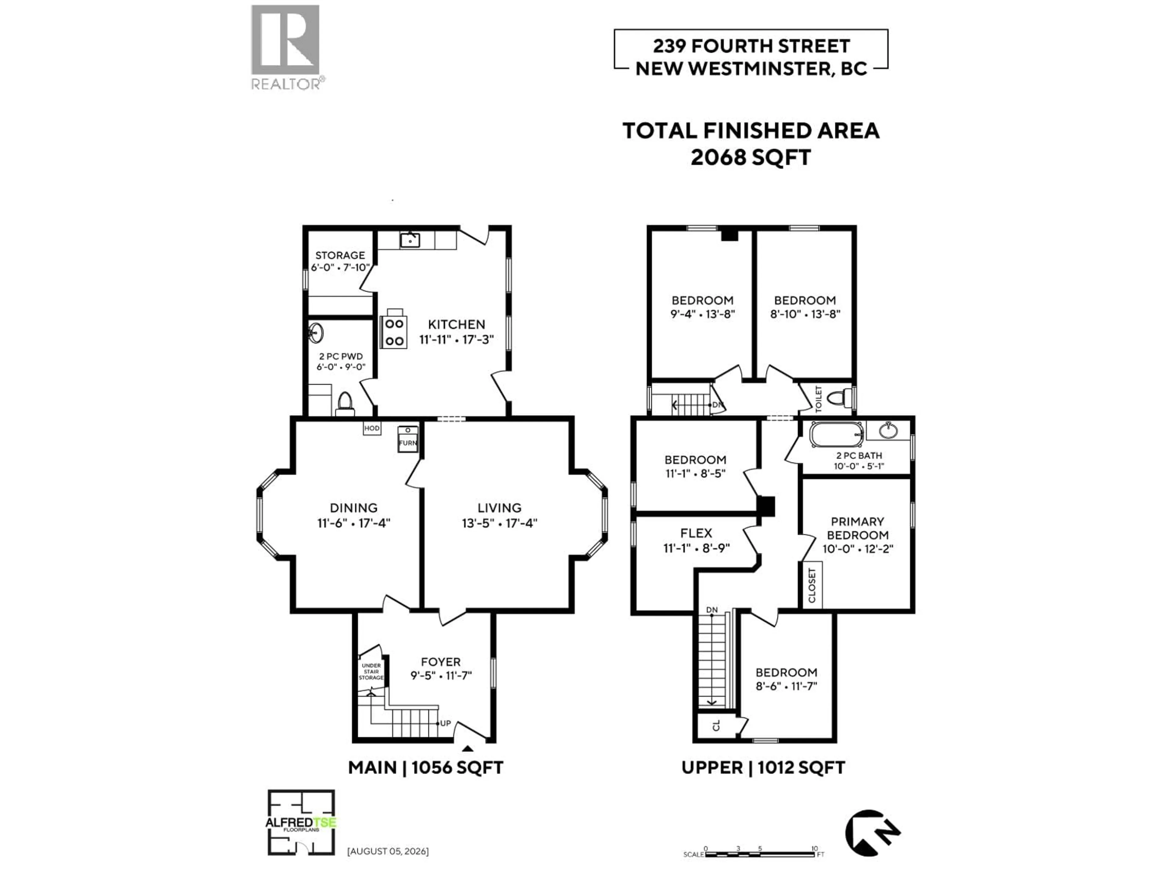 Floor plan for 239 FOURTH STREET, New Westminster British Columbia V3L2T9