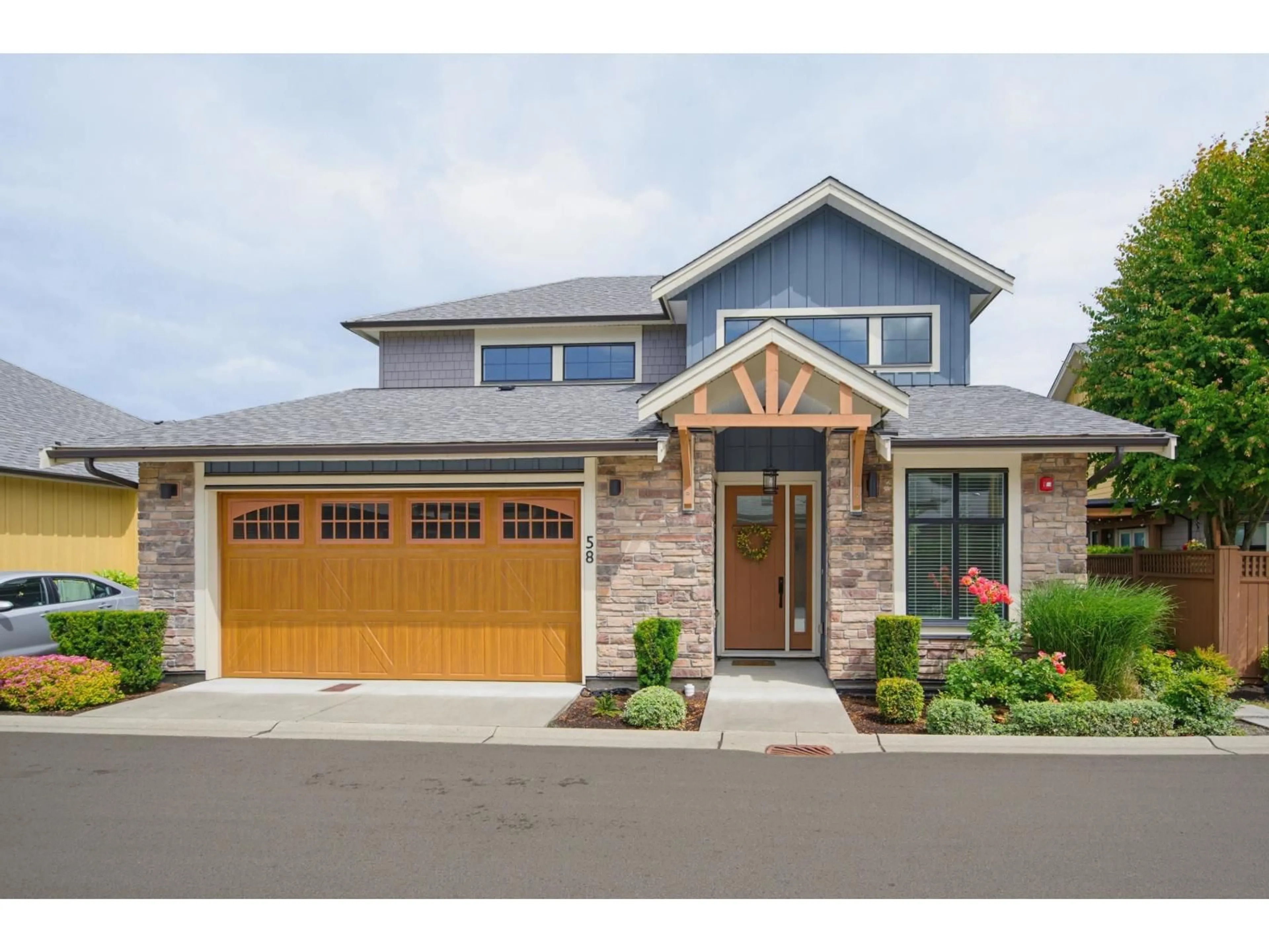 Home with brick exterior material, street for 58 - 4750 228 STREET, Langley British Columbia V2Z0A9