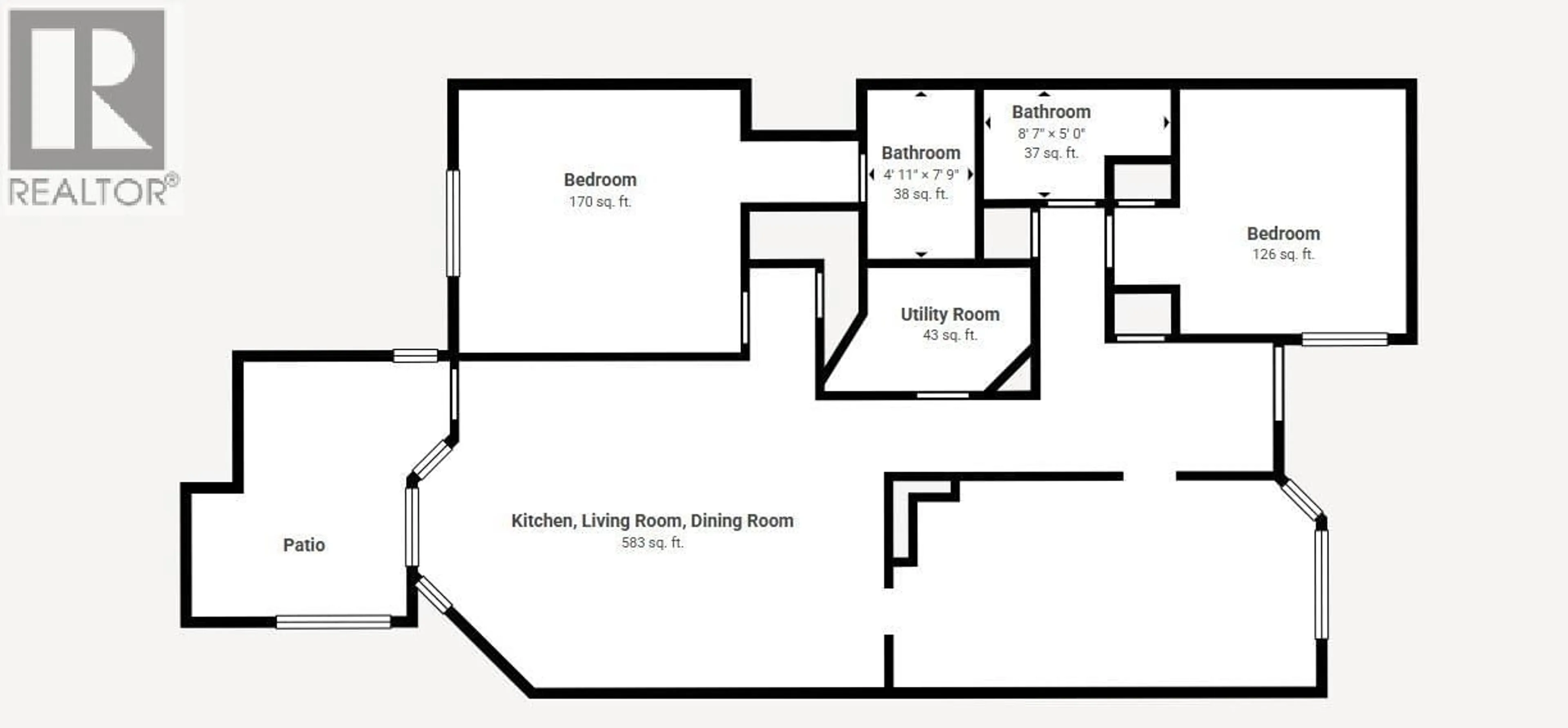 Floor plan for 7 - 490 LEWIS DRIVE, Quesnel British Columbia V2J5W2