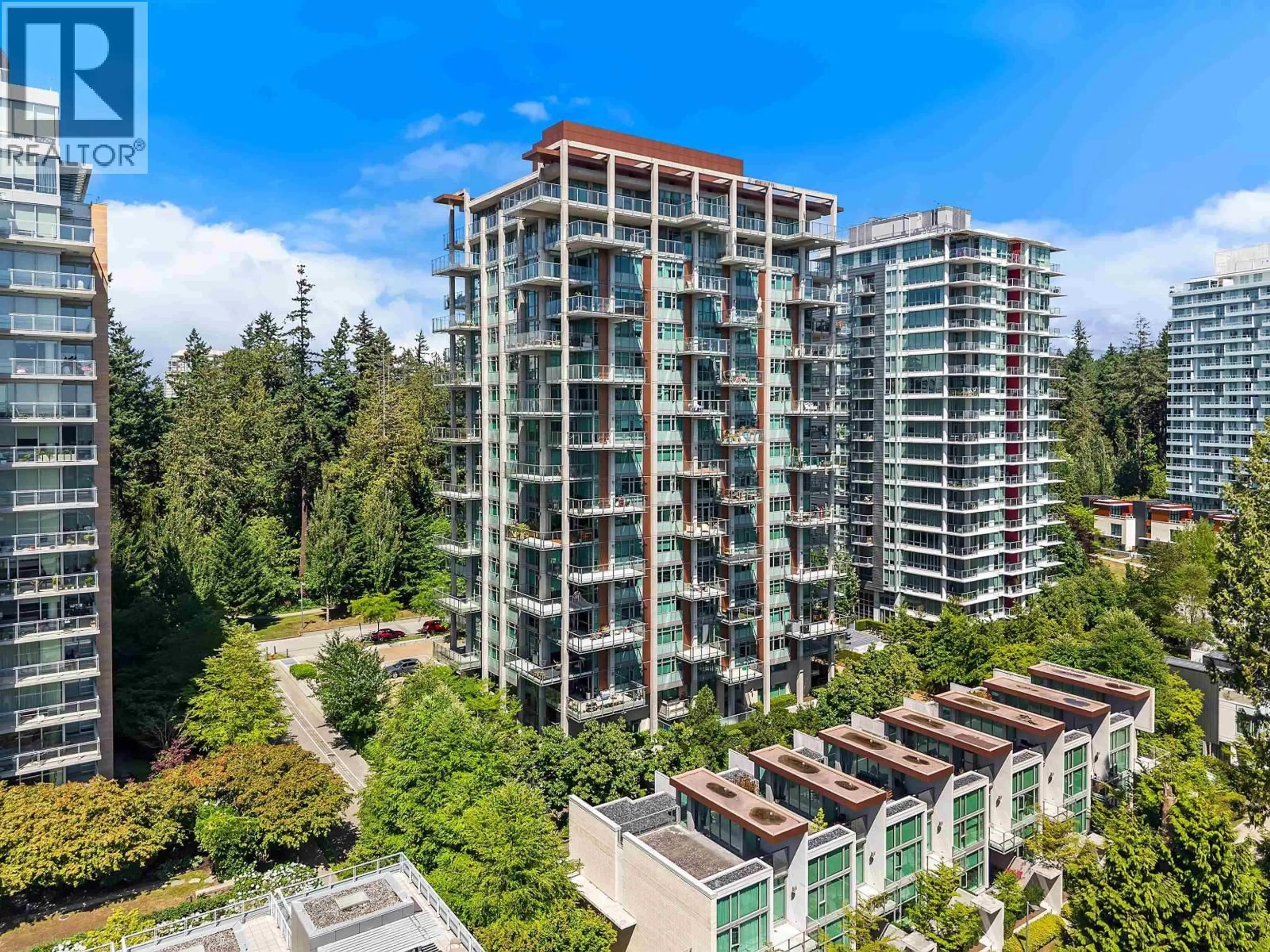 A pic from outside/outdoor area/front of a property/back of a property/a pic from drone, city buildings view from balcony for 1701 - 5782 BERTON AVENUE, Vancouver British Columbia V6S0C1