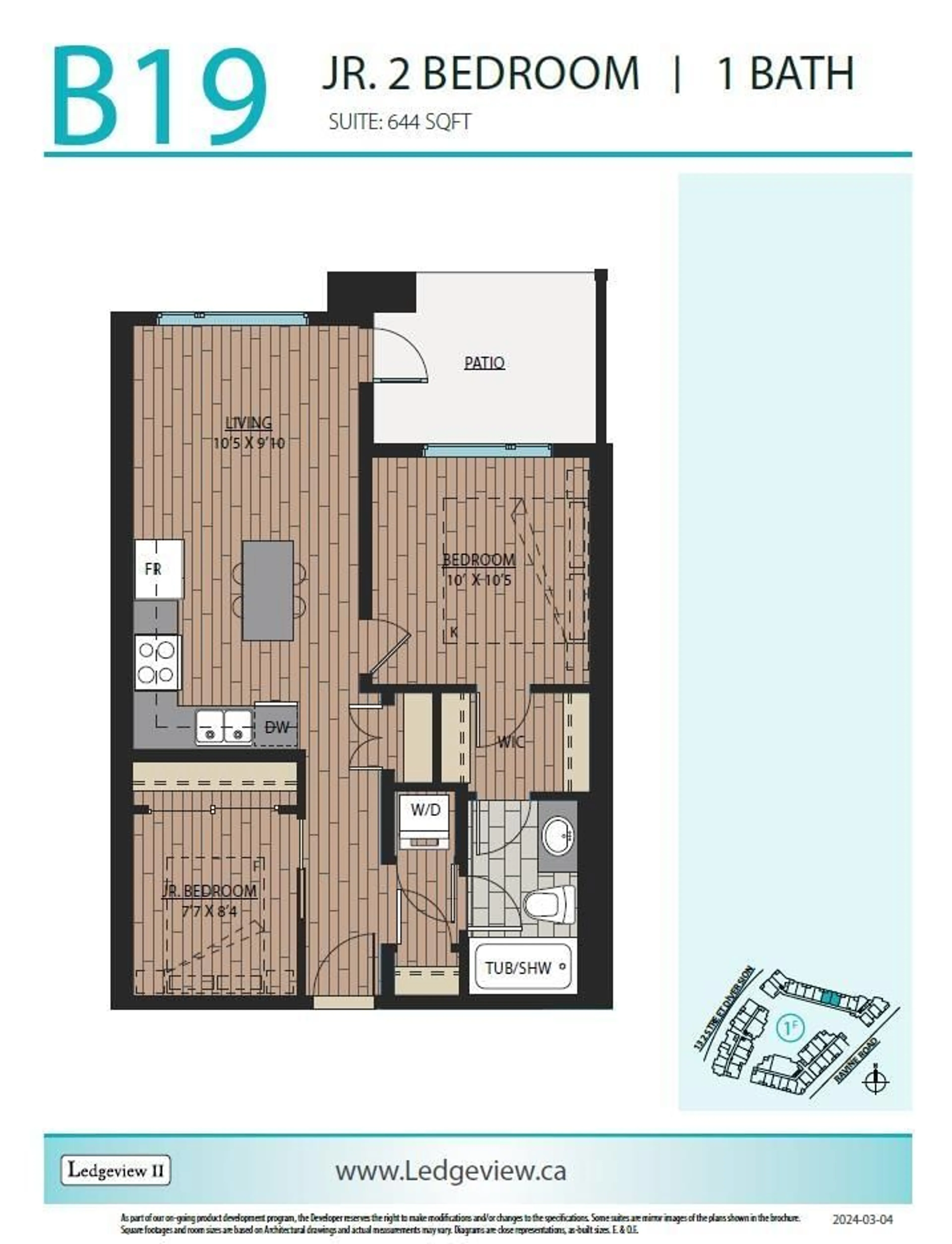 Floor plan for 313 - 11058 132 STREET, Surrey British Columbia V3T3W9