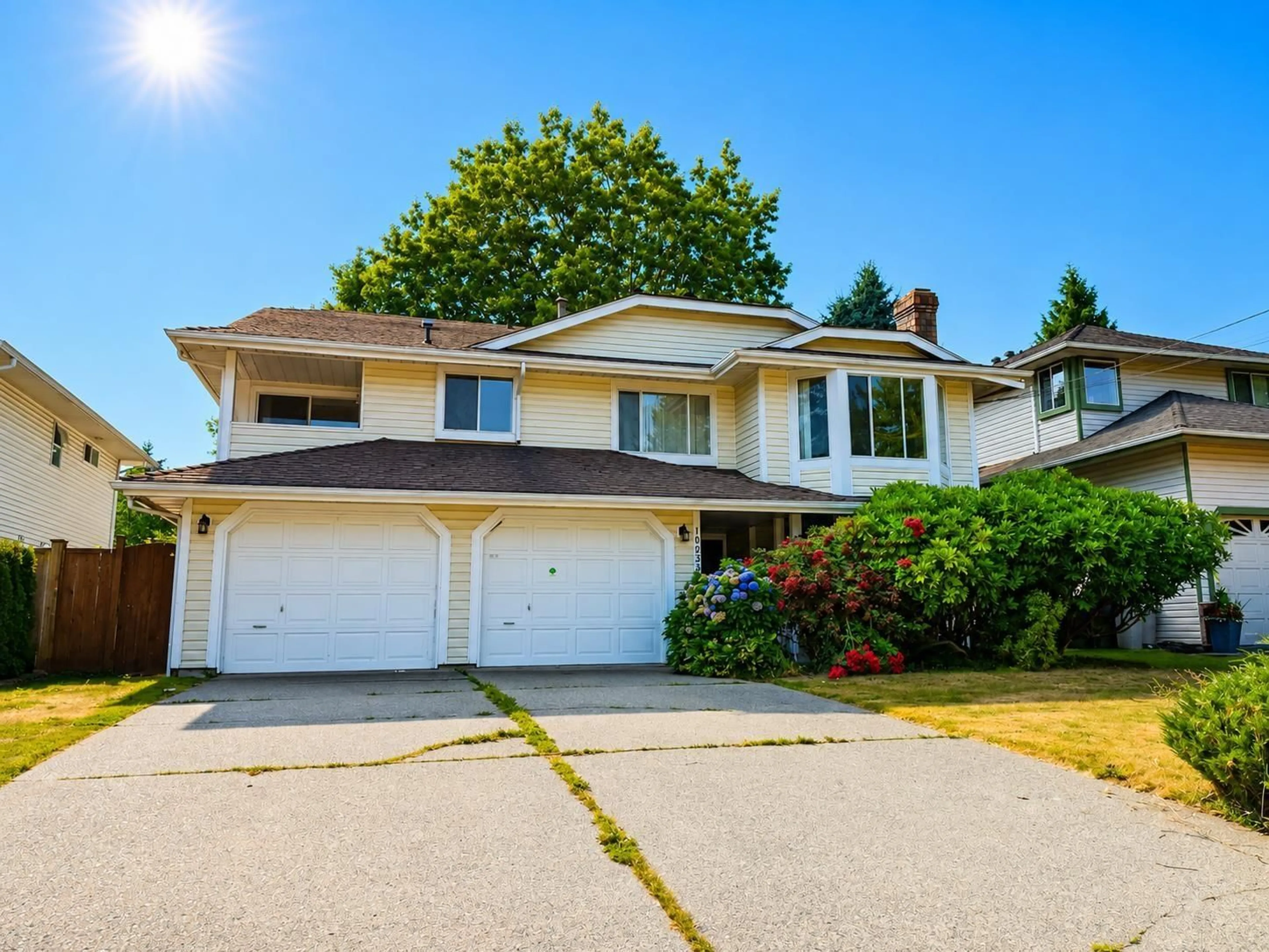 Home with vinyl exterior material, street for 10235 158 STREET, Surrey British Columbia V4N2G9