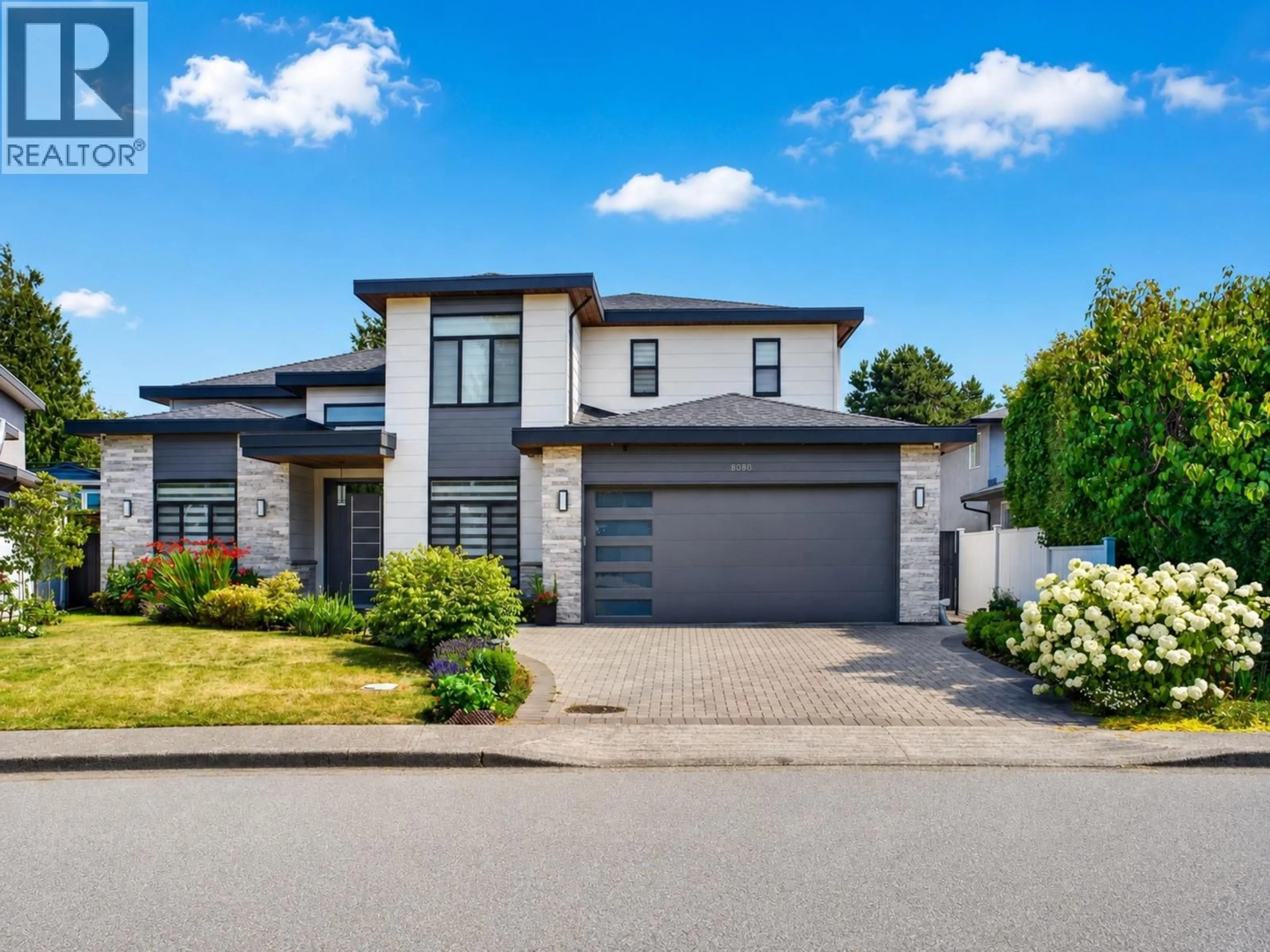 Home with brick exterior material, street for 8080 FAIRDELL CRESCENT, Richmond British Columbia V7C1W4