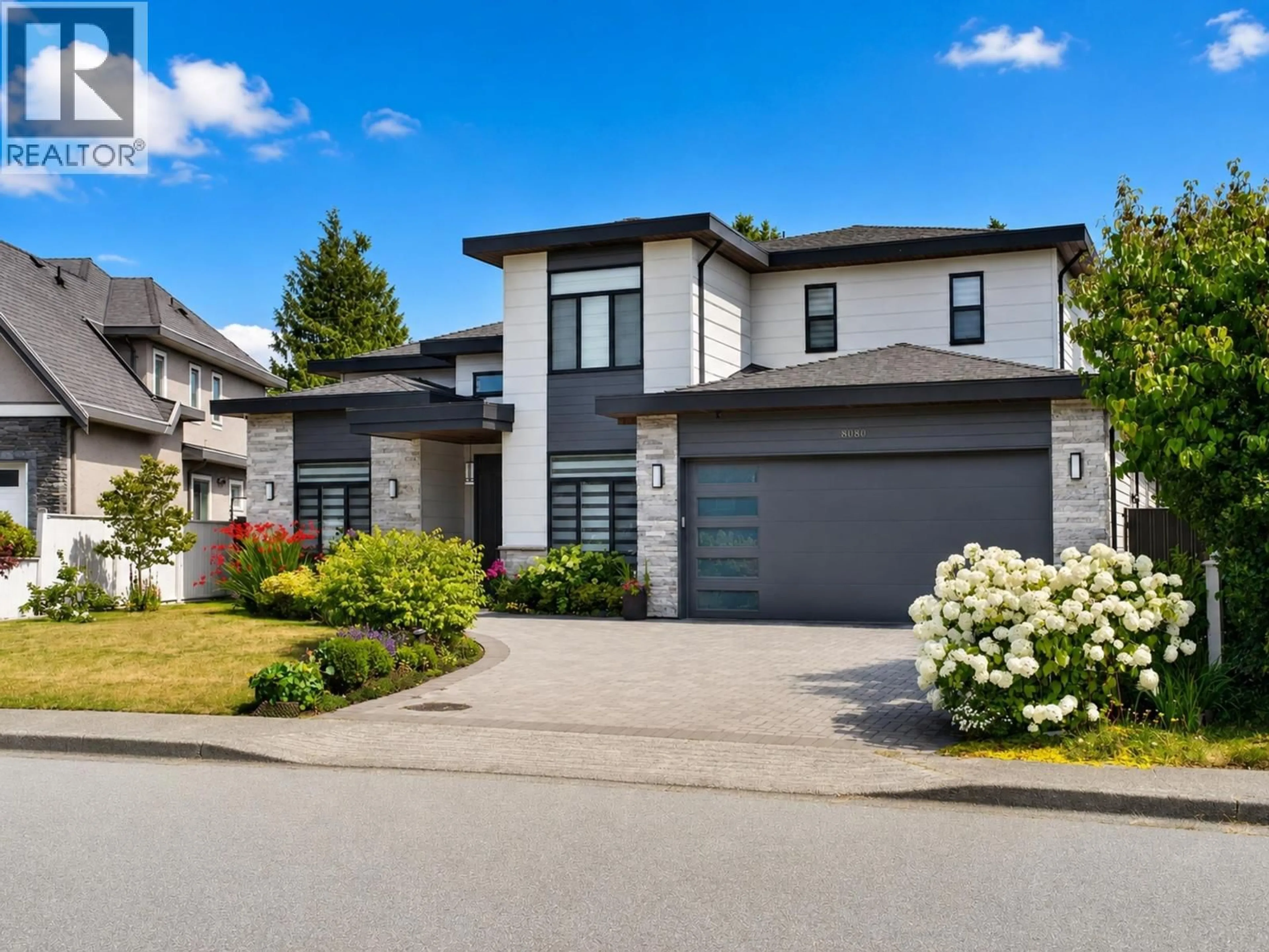 Home with vinyl exterior material, street for 8080 FAIRDELL CRESCENT, Richmond British Columbia V7C1W4