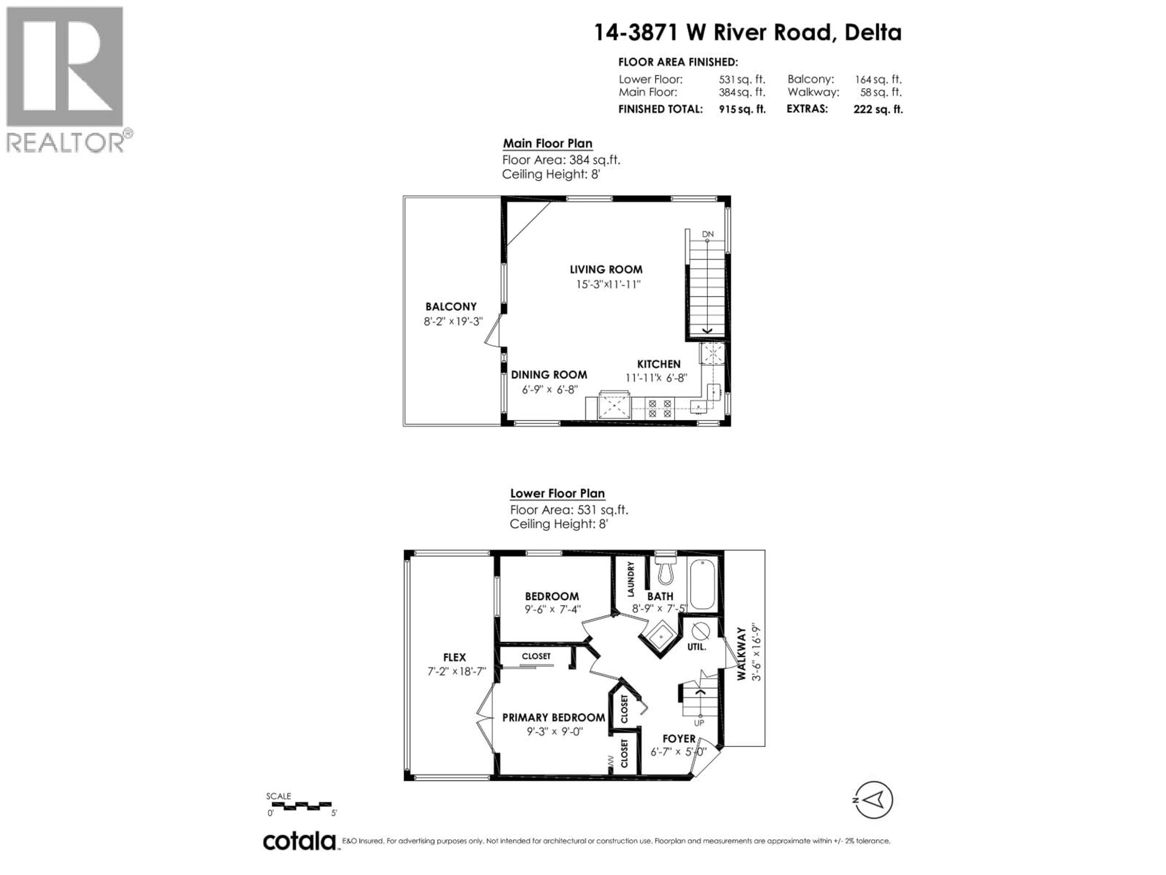 Floor plan for 14 - 3871 RIVER ROAD ROAD, Delta British Columbia V4K5E9