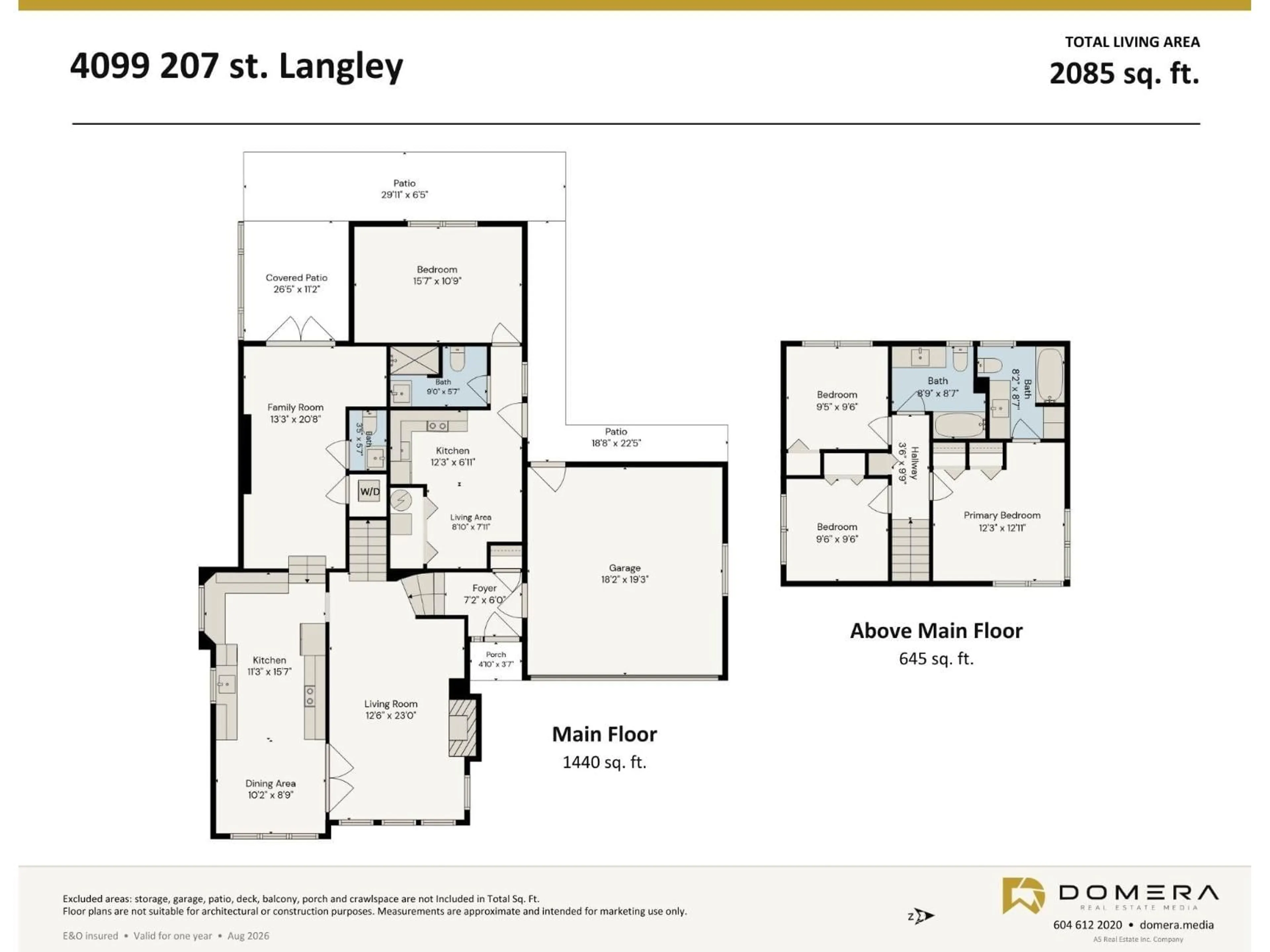 Floor plan for 4099 207 STREET, Langley British Columbia V3A2E2