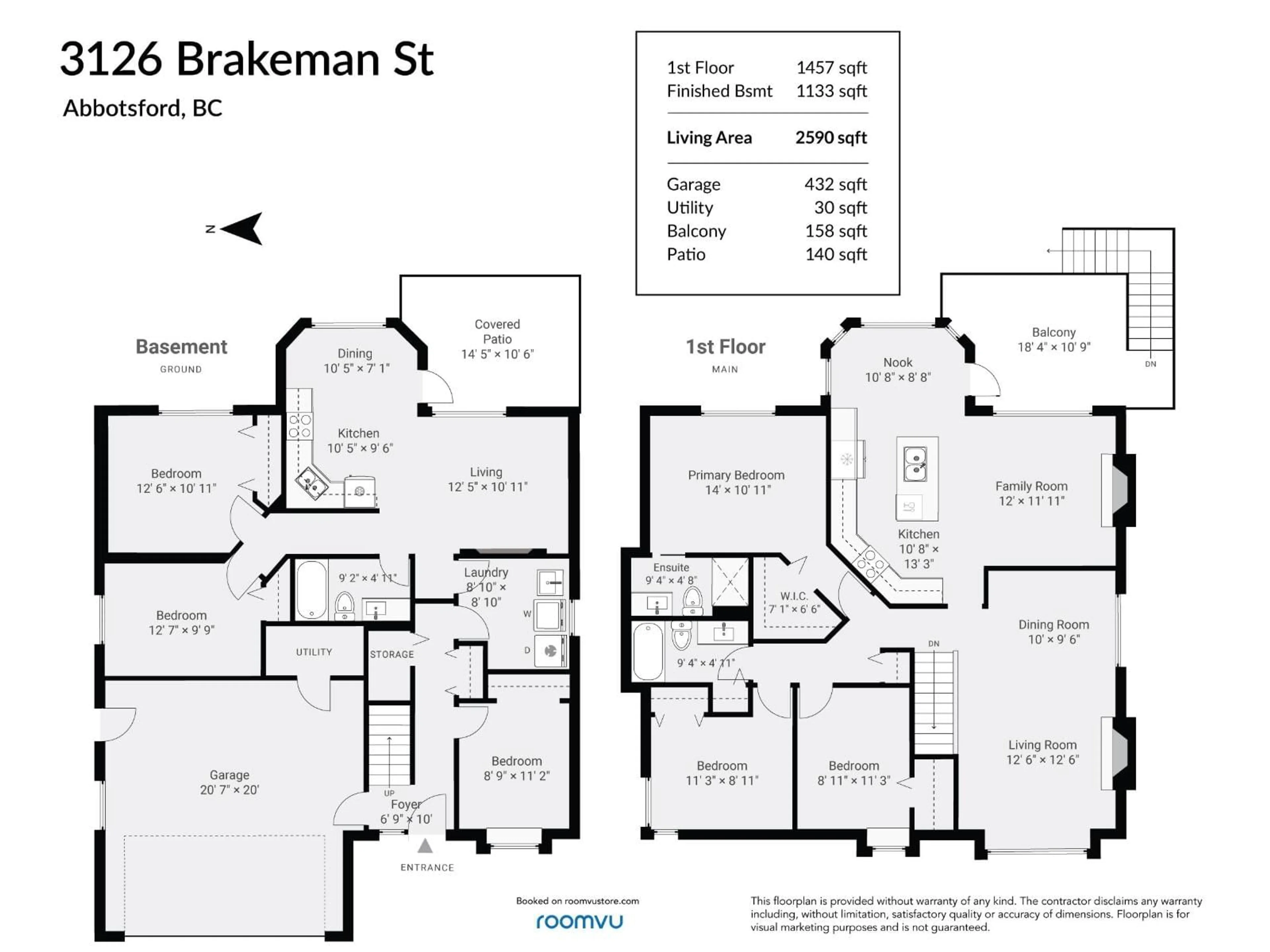 Floor plan for 3126 BRAKEMAN STREET, Abbotsford British Columbia V3W3H5