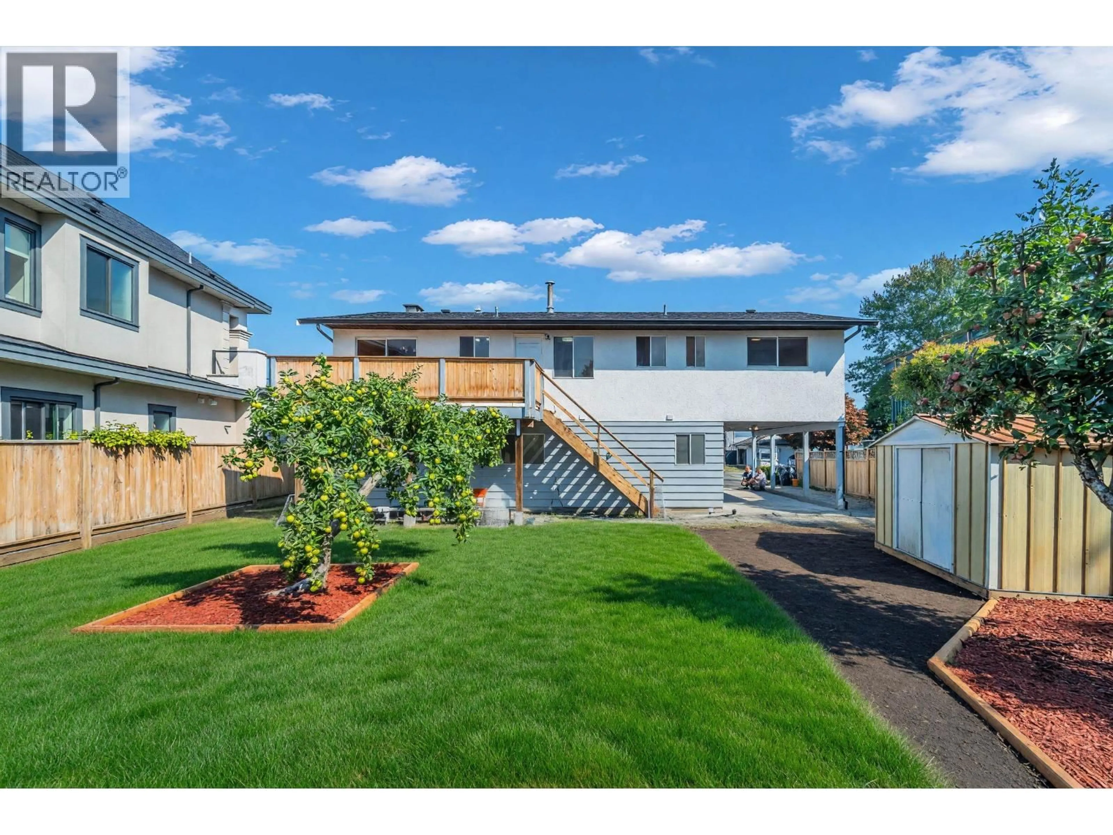 A pic from outside/outdoor area/front of a property/back of a property/a pic from drone, unknown for 4951 FOXGLOVE CRESCENT, Richmond British Columbia V7C2K4