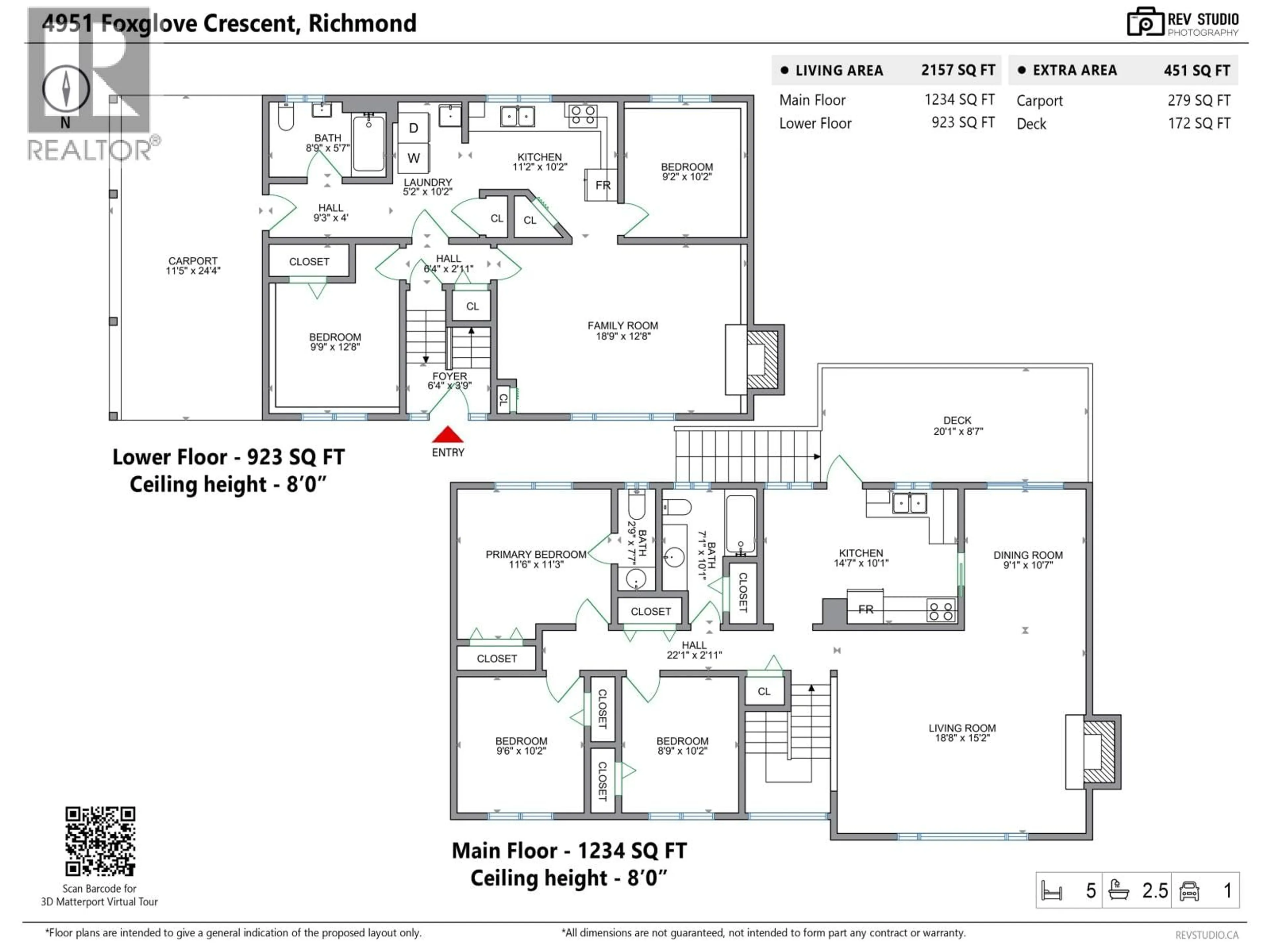 Floor plan for 4951 FOXGLOVE CRESCENT, Richmond British Columbia V7C2K4