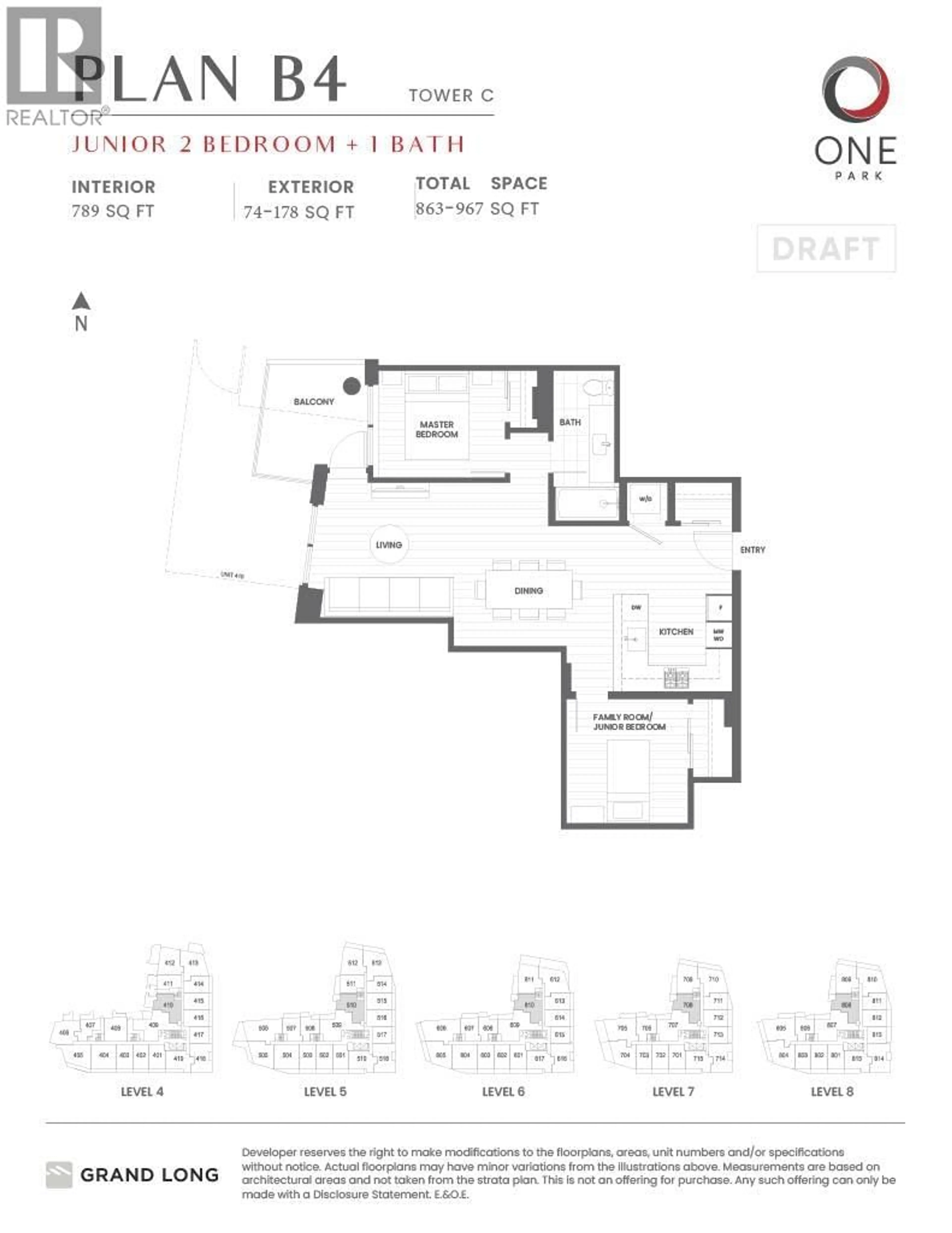 Floor plan for 808 - 6655 BUSWELL STREET, Richmond British Columbia V6Y0M4