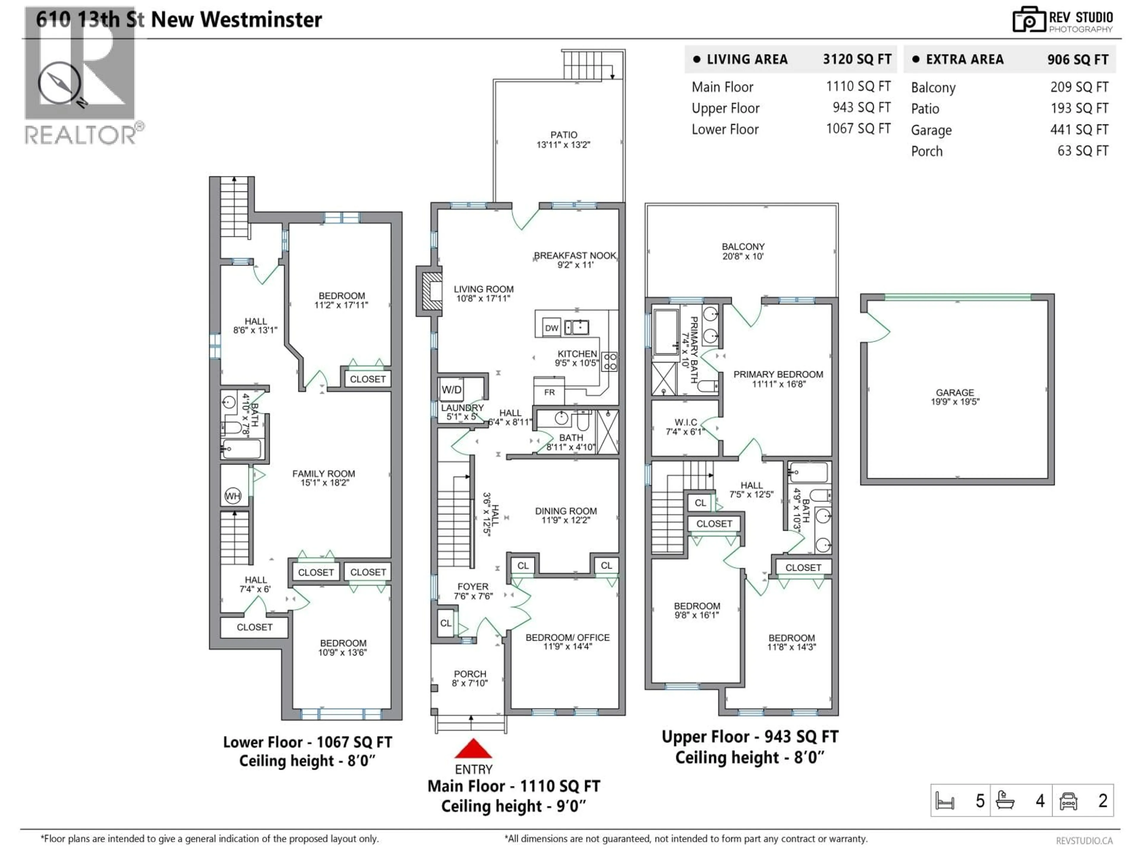 Floor plan for 610 THIRTEENTH STREET, New Westminster British Columbia V3M4M2
