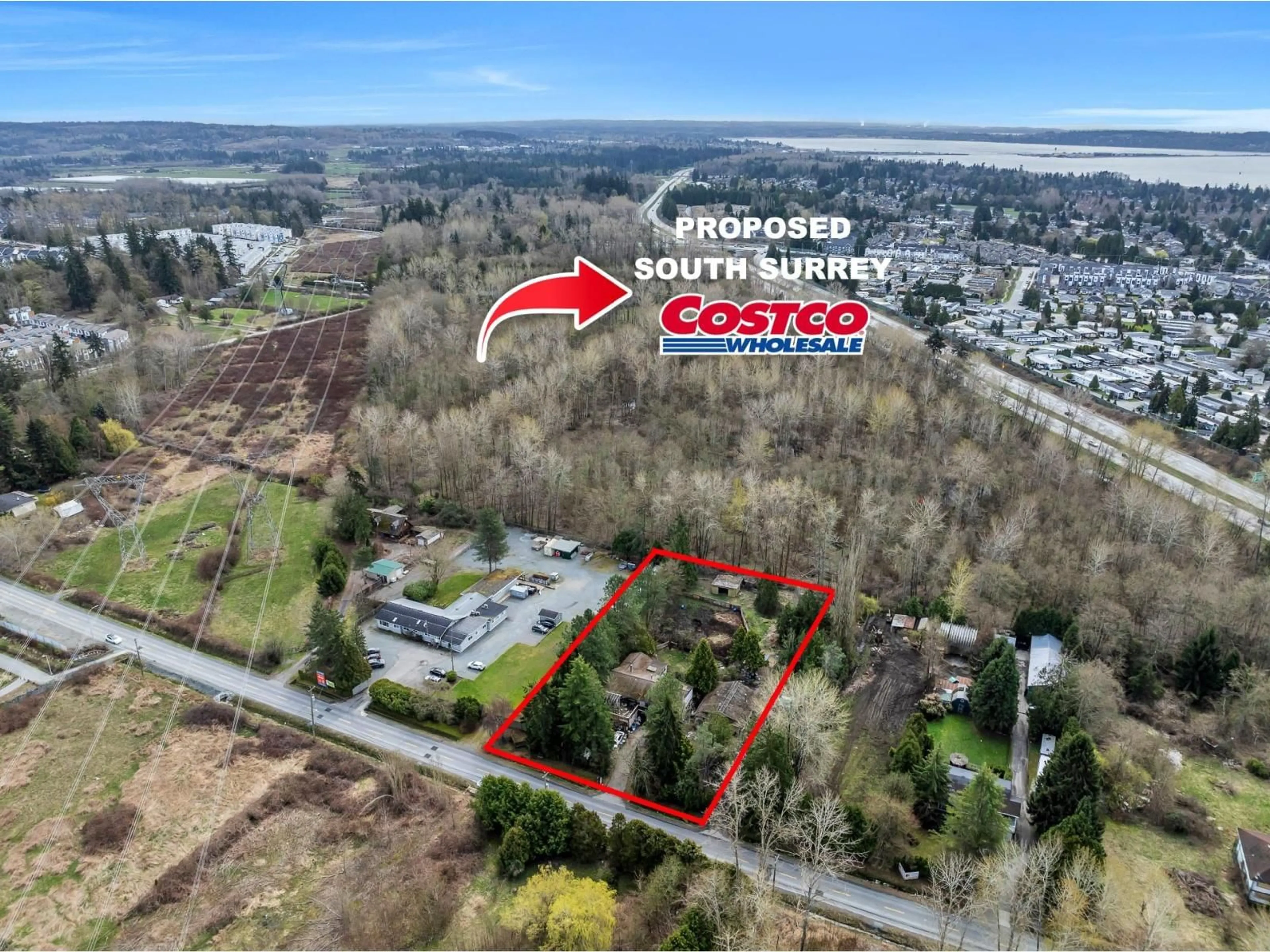 A pic from outside/outdoor area/front of a property/back of a property/a pic from drone, building for 16216 20 AVENUE, Surrey British Columbia V3Z9M8