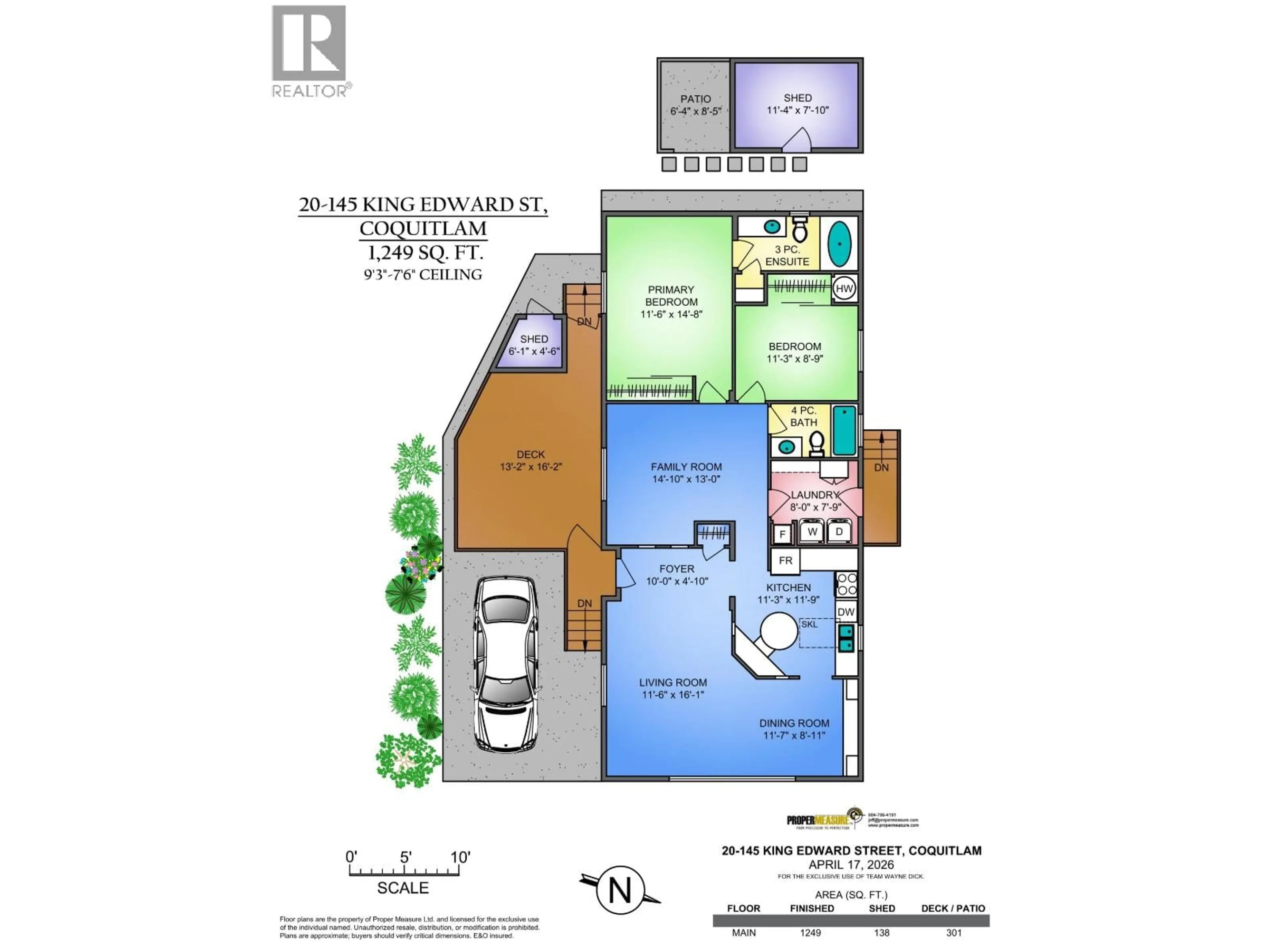 Floor plan for 20 - 145 KING EDWARD STREET, Coquitlam British Columbia V3K6L1
