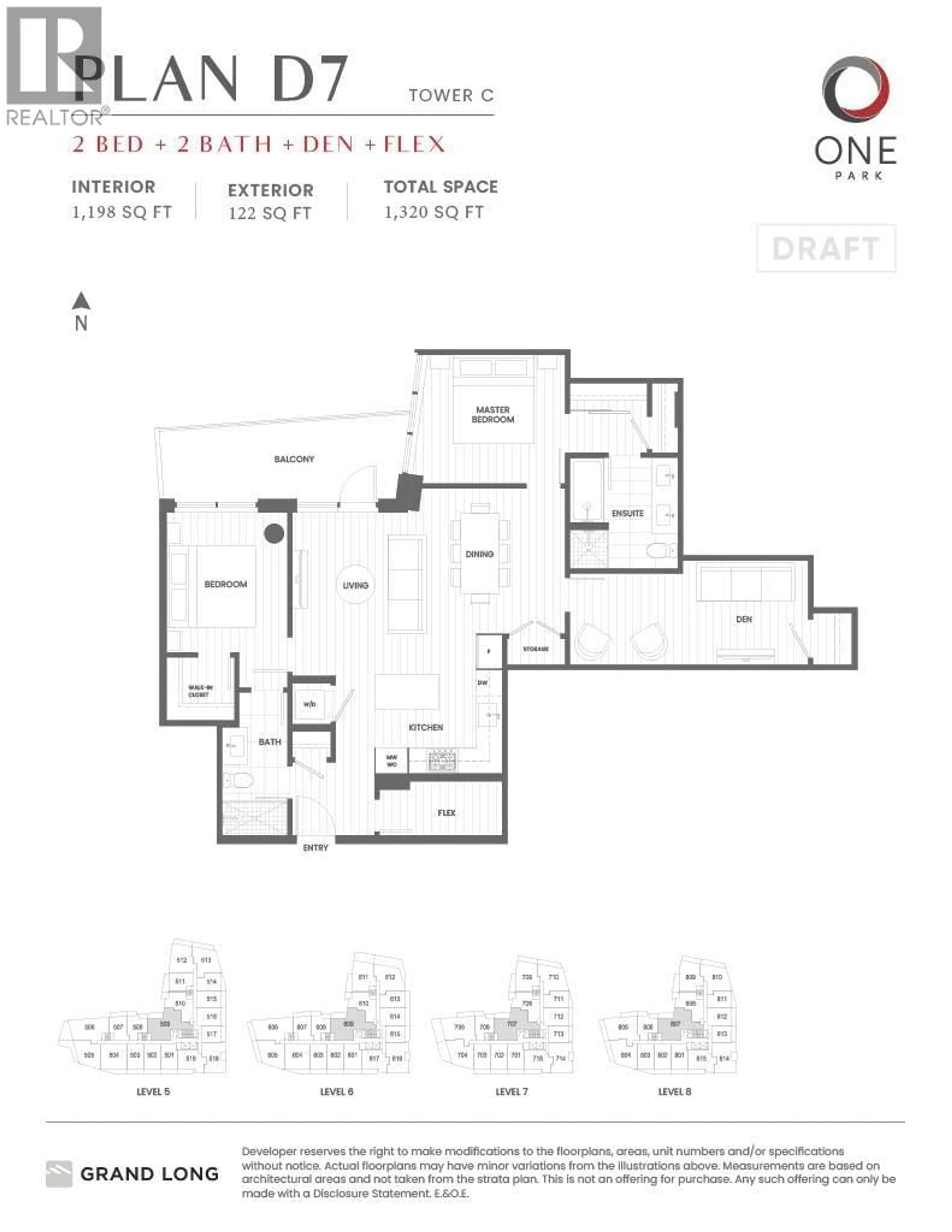 Floor plan for 707 - 6655 BUSWELL STREET, Richmond British Columbia V6Y0M4