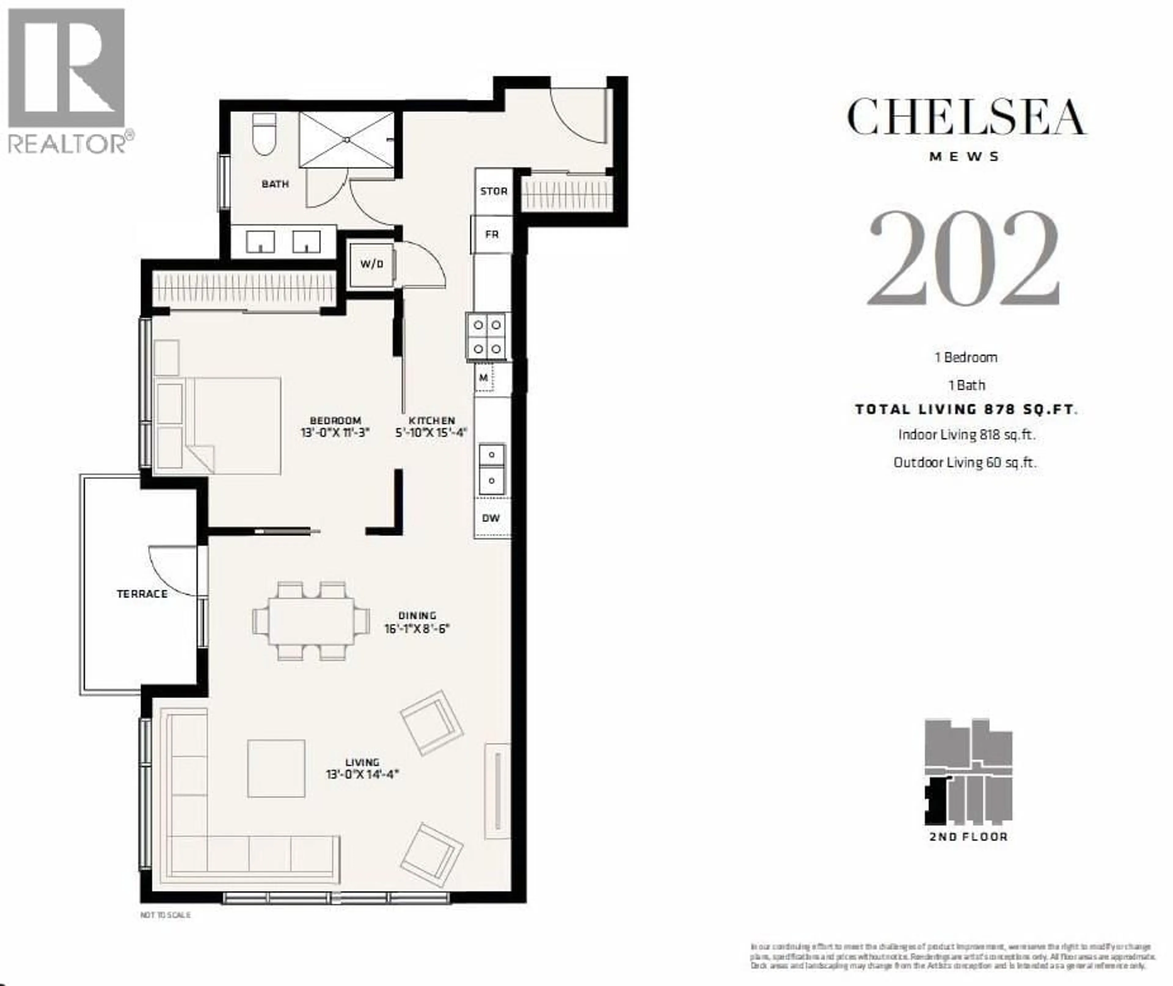 Floor plan for 202 - 1591 BOWSER AVENUE, North Vancouver British Columbia V7P2Y4