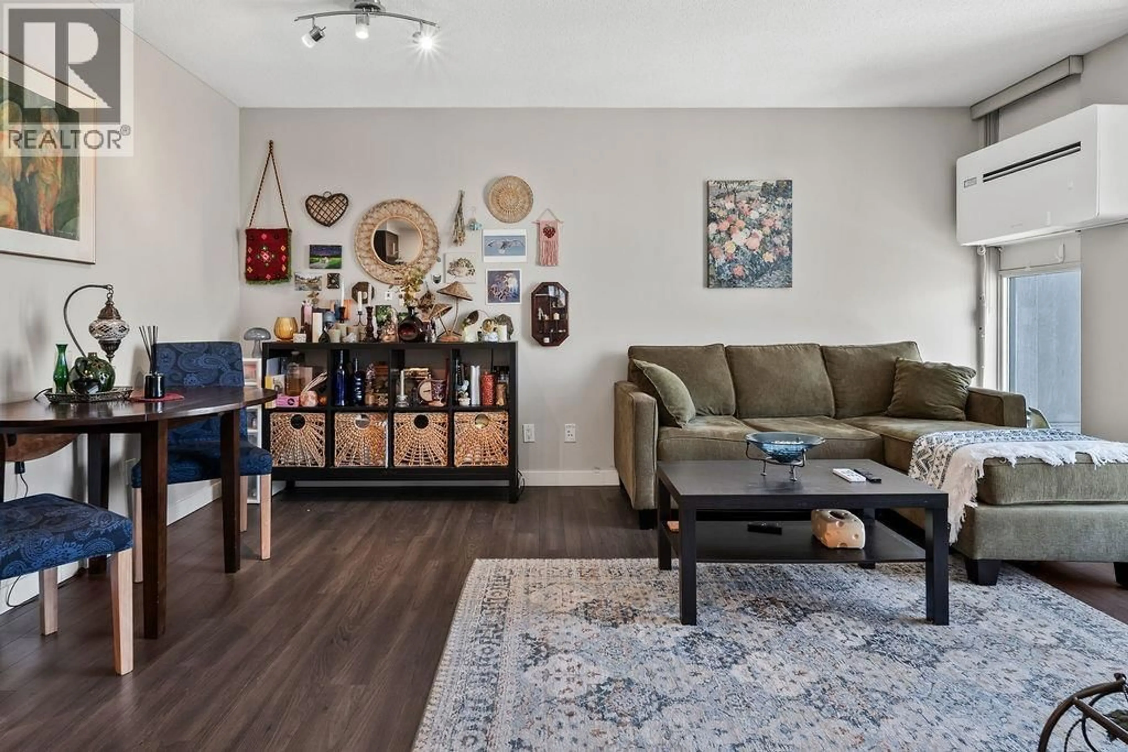 Living room with furniture, wood/laminate floor for 2801 - 1008 CAMBIE STREET, Vancouver British Columbia V6B6J7