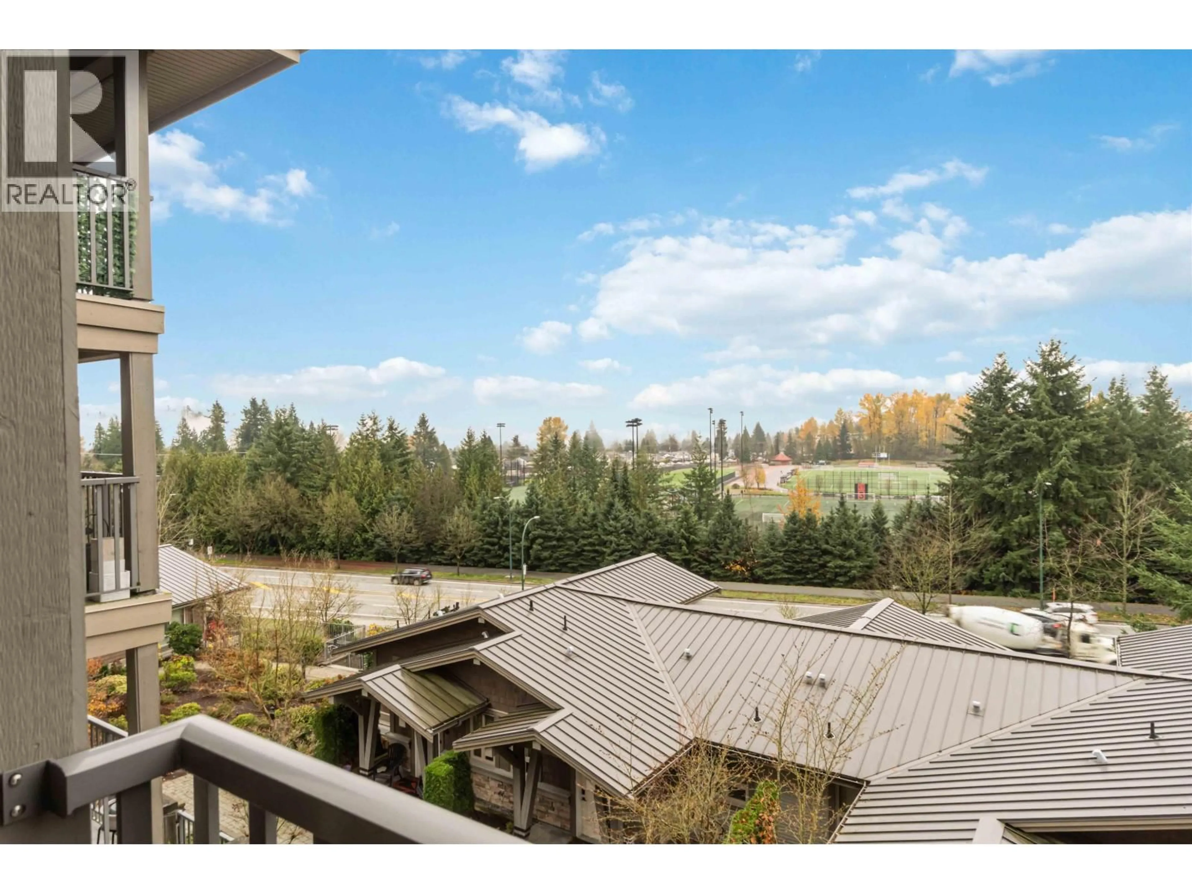 Patio, forest/trees view for 405 - 3110 DAYANEE SPRINGS BOULEVARD, Coquitlam British Columbia V3E0B4