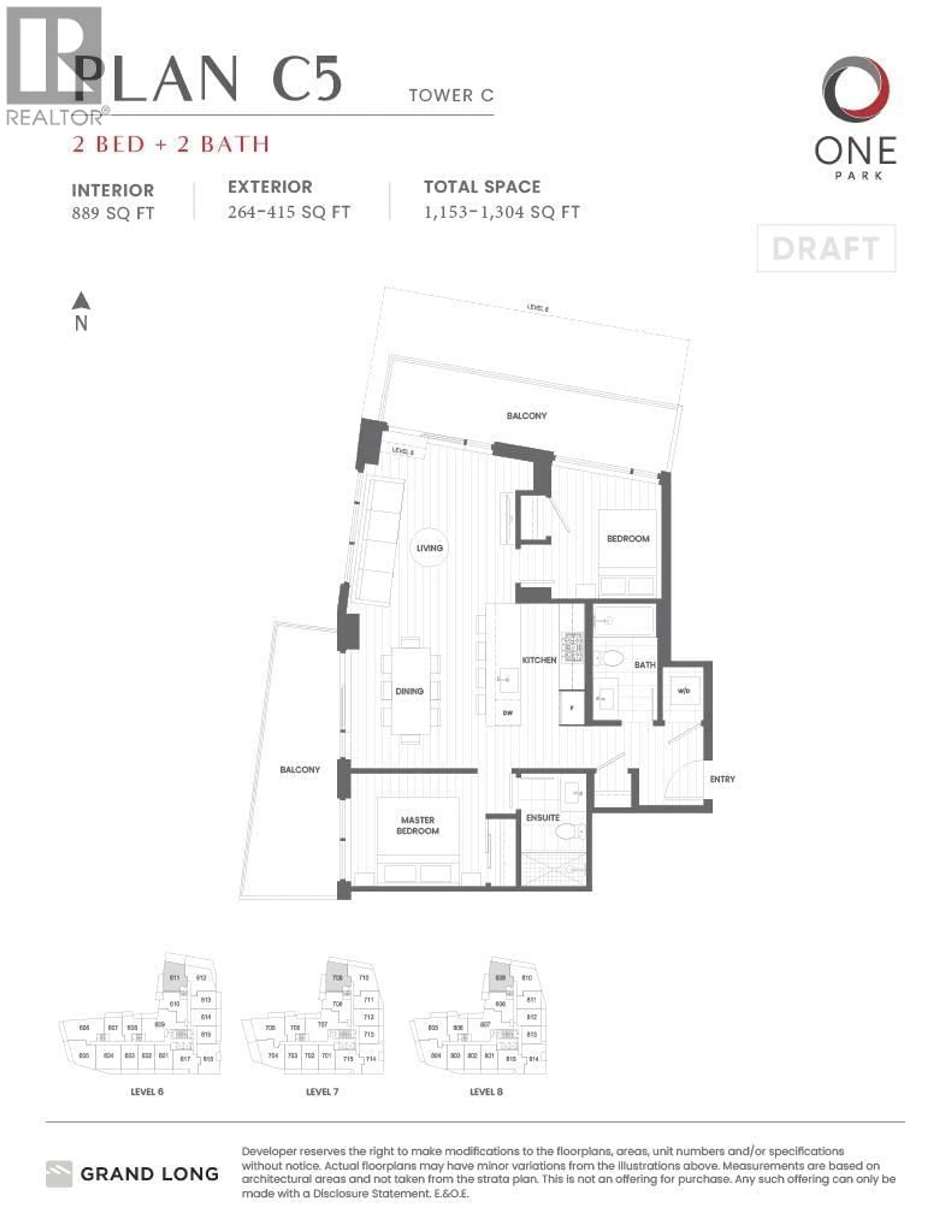 Floor plan for 709 - 6655 BUSWELL STREET, Richmond British Columbia V6Y0M4