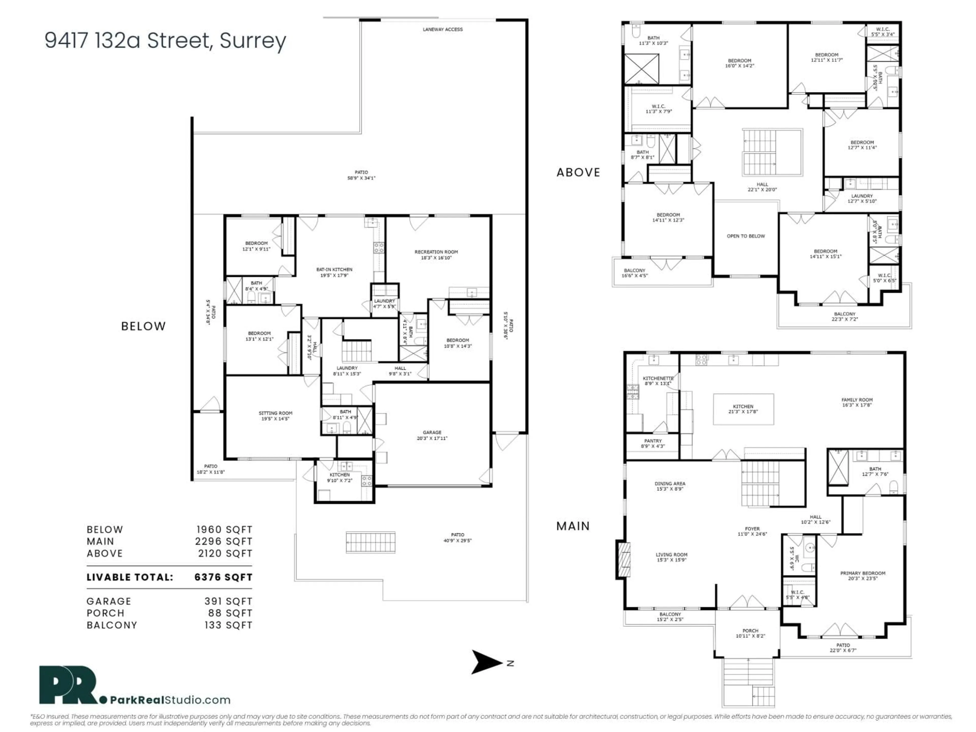 Floor plan for 9417 132A STREET, Surrey British Columbia V3V6W3