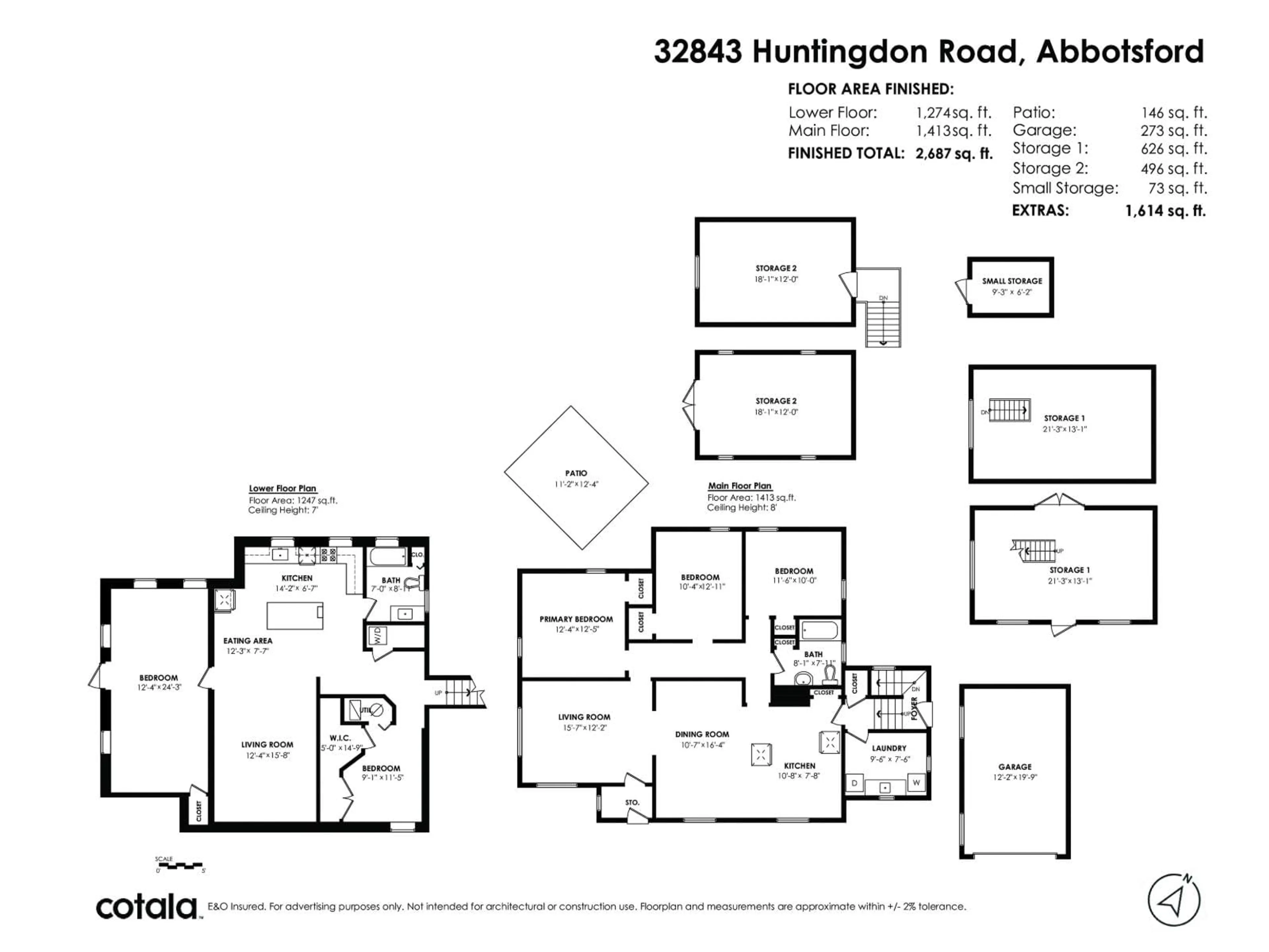 Floor plan for 32843 HUNTINGDON ROAD, Abbotsford British Columbia V2S5Z4