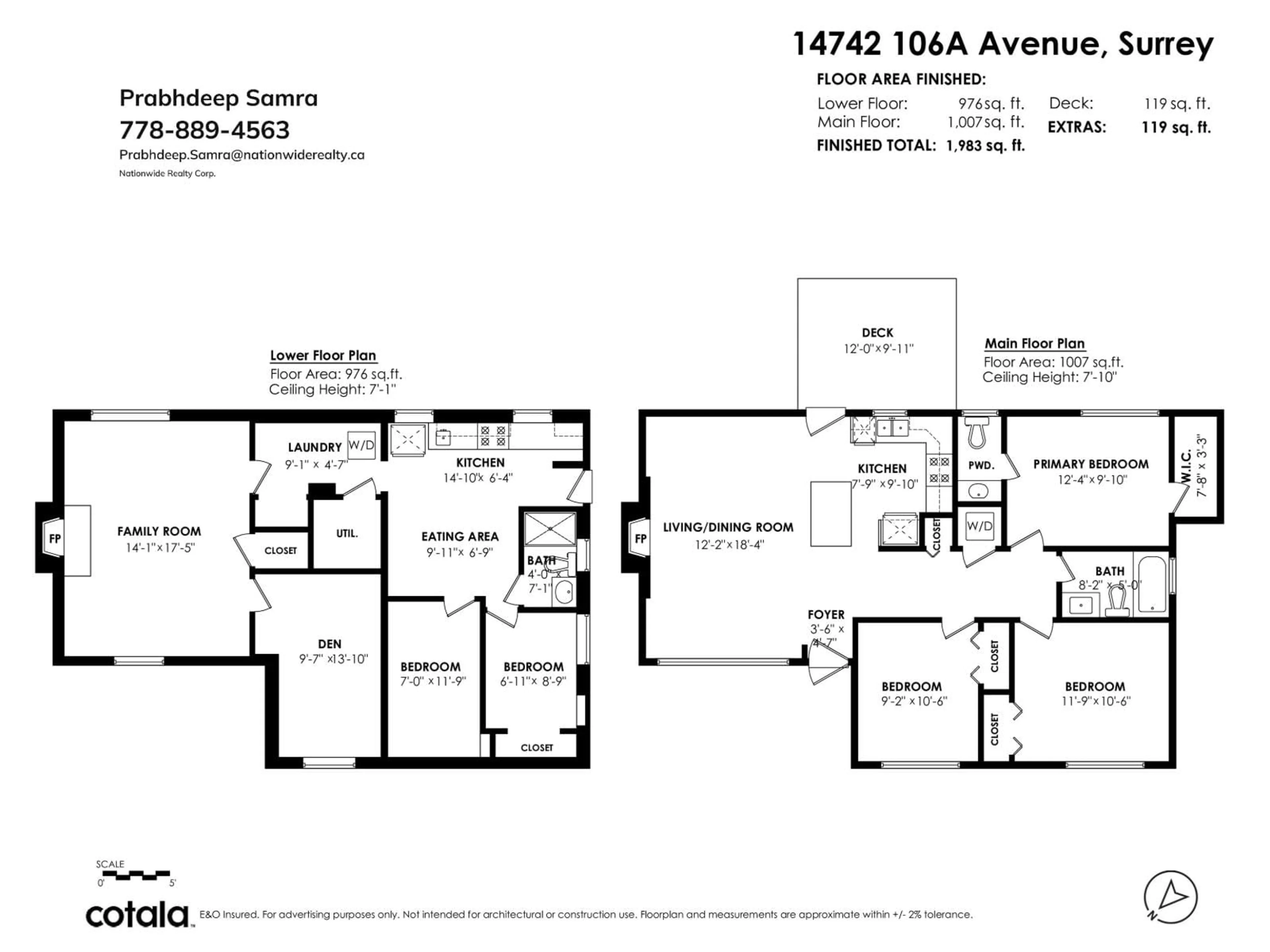 Floor plan for 14742 106A AVENUE, Surrey British Columbia V3R1T6