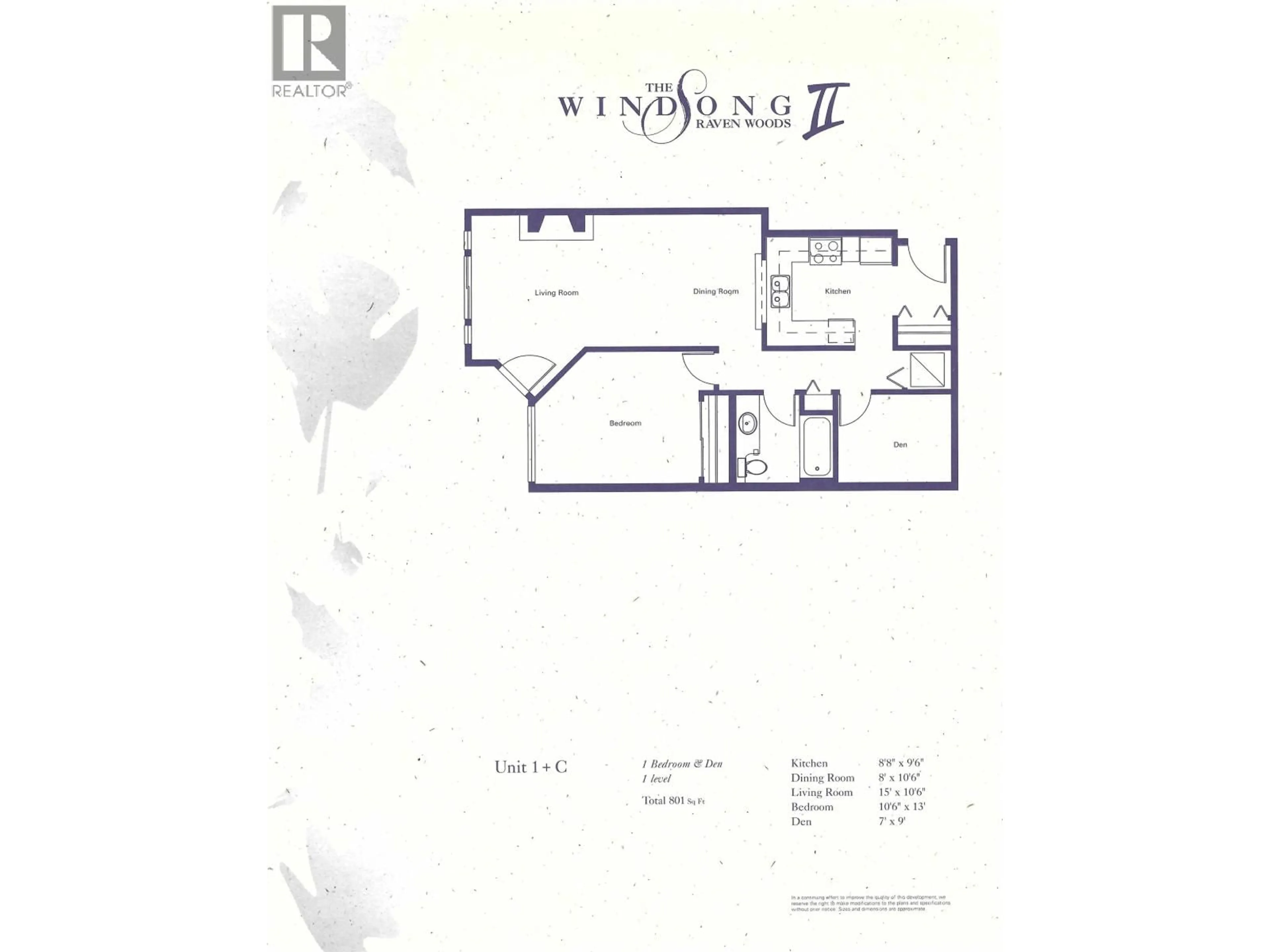 Floor plan for 212 - 3600 WINDCREST DRIVE, North Vancouver British Columbia V7G2S5