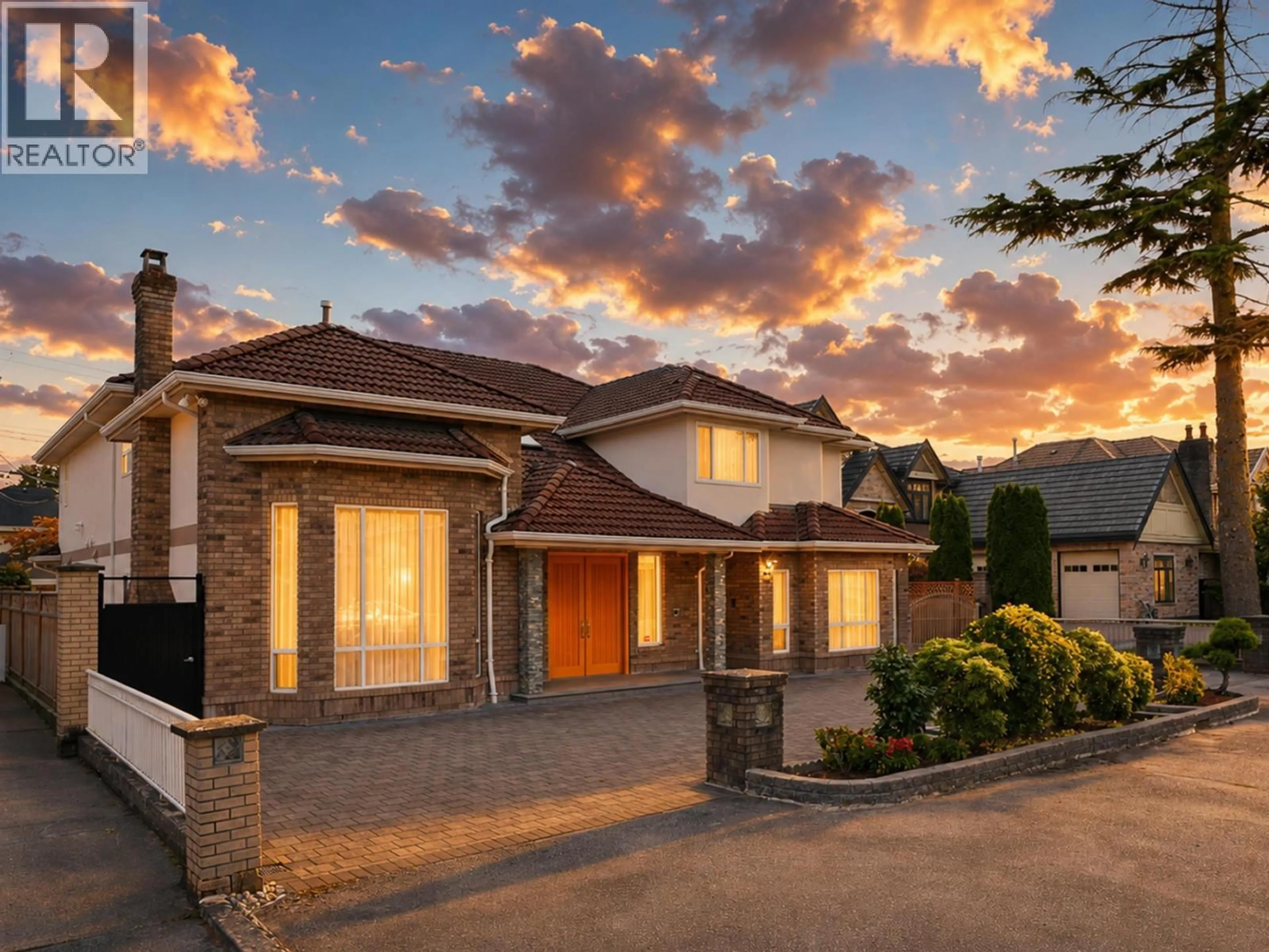 Home with brick exterior material, street for 7640 BROADMOOR BOULEVARD, Richmond British Columbia V7A1A7
