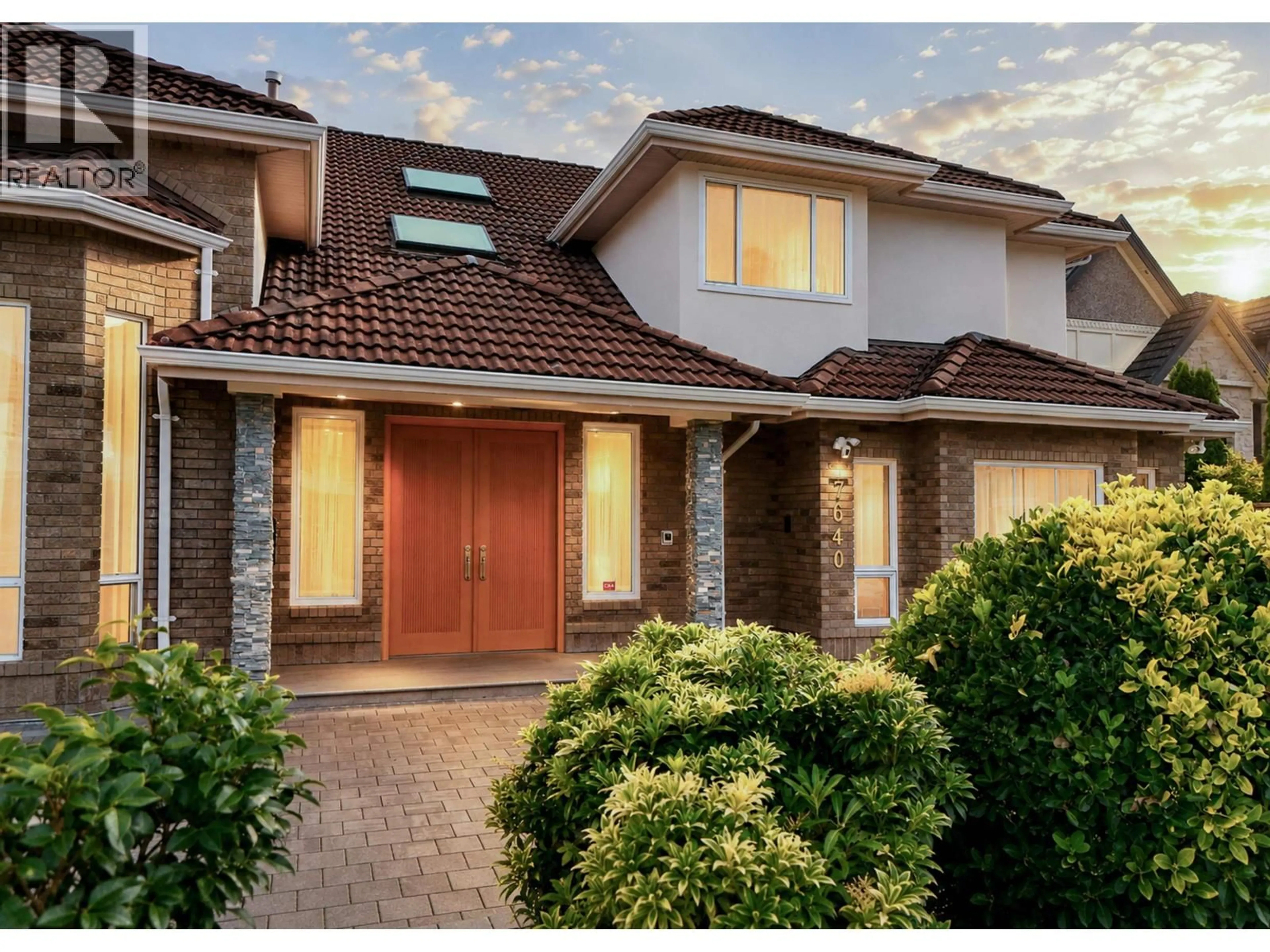 Home with brick exterior material, street for 7640 BROADMOOR BOULEVARD, Richmond British Columbia V7A1A7