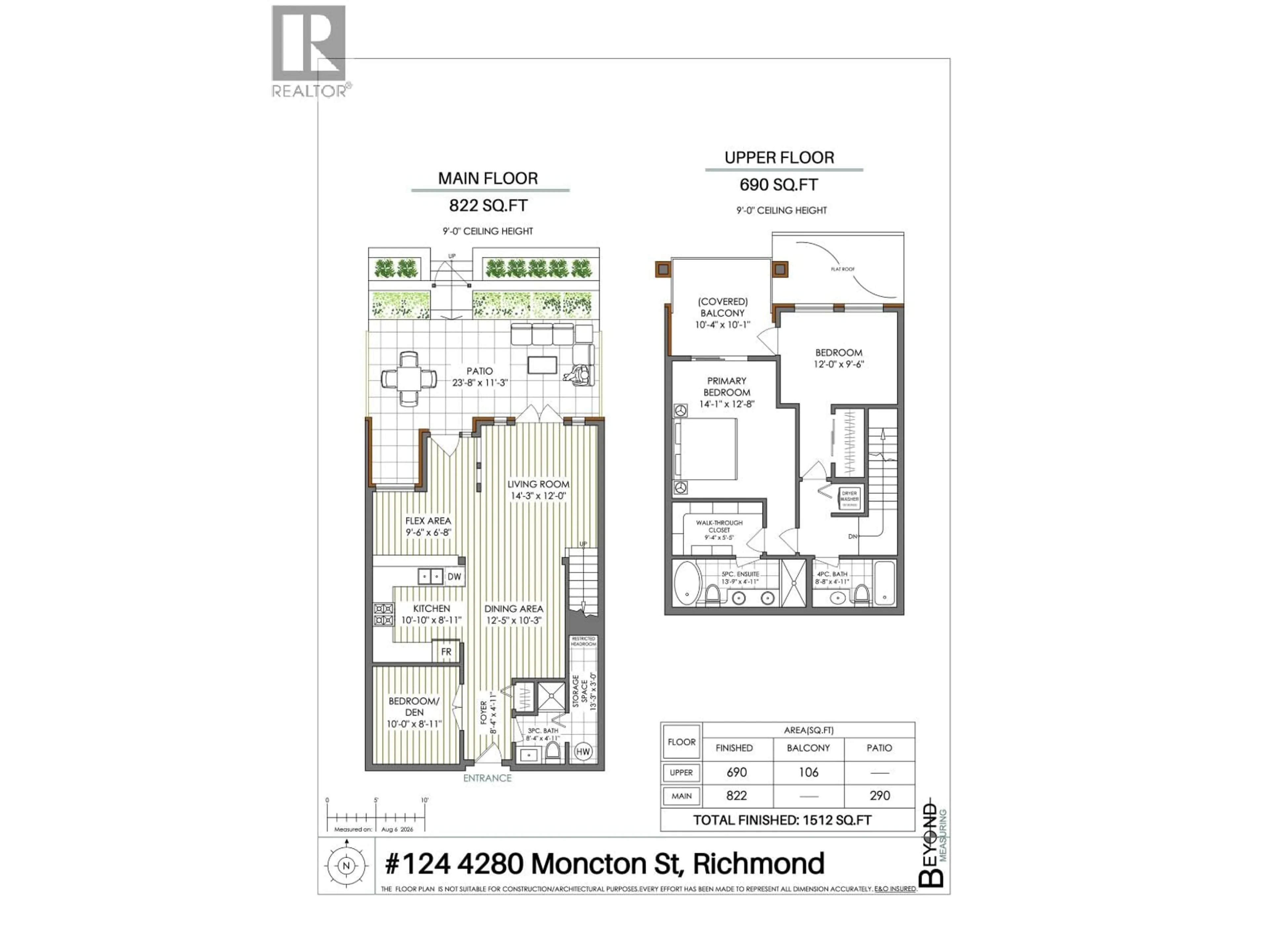 Floor plan for 124 - 4280 MONCTON STREET, Richmond British Columbia V7E6T4