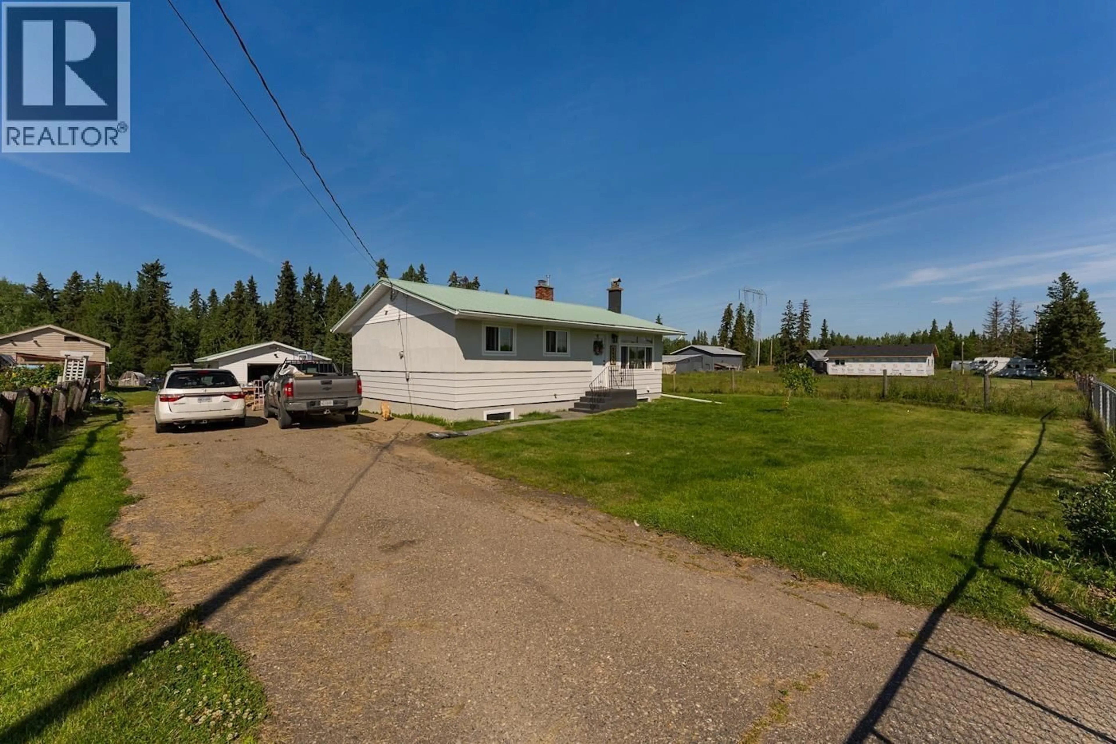 A pic from outside/outdoor area/front of a property/back of a property/a pic from drone, building for 8805 CHILCOTIN ROAD, Prince George British Columbia V2N5V9