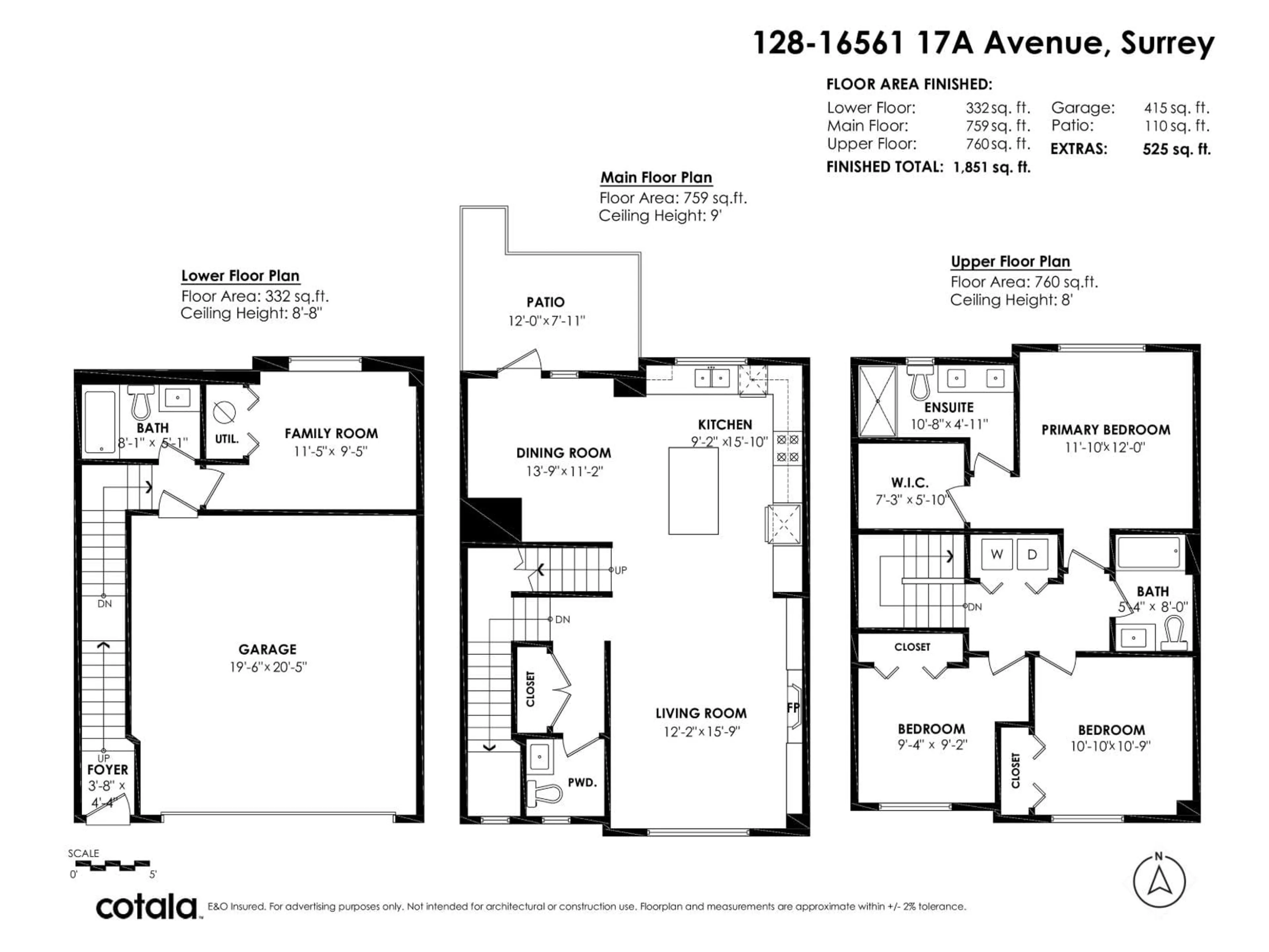 Floor plan for 128 - 16561 17A AVENUE, White Rock British Columbia V3Z1J3
