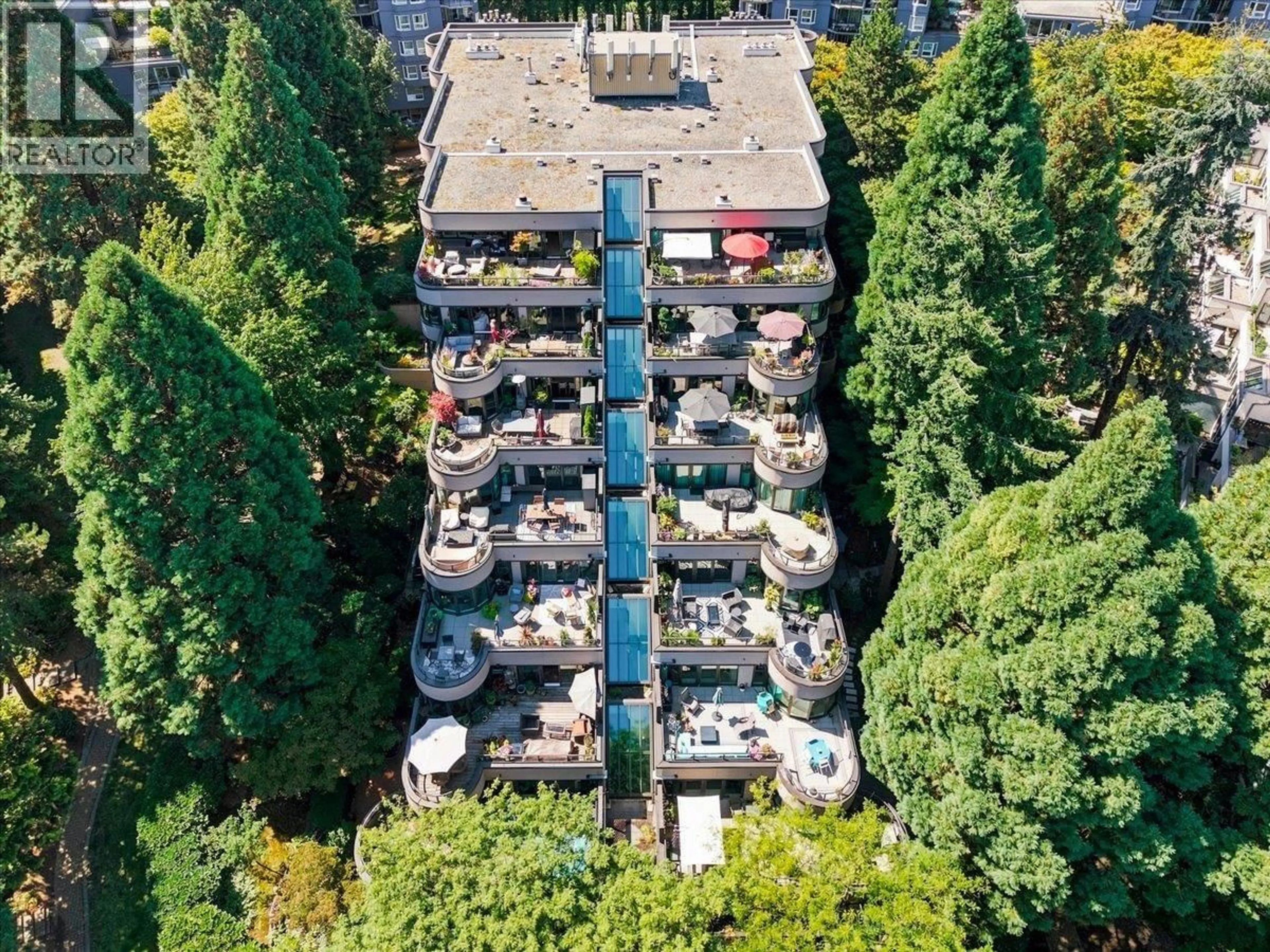 A pic from outside/outdoor area/front of a property/back of a property/a pic from drone, city buildings view from balcony for 43 - 1425 LAMEY'S MILL ROAD, Vancouver British Columbia V6H3W2