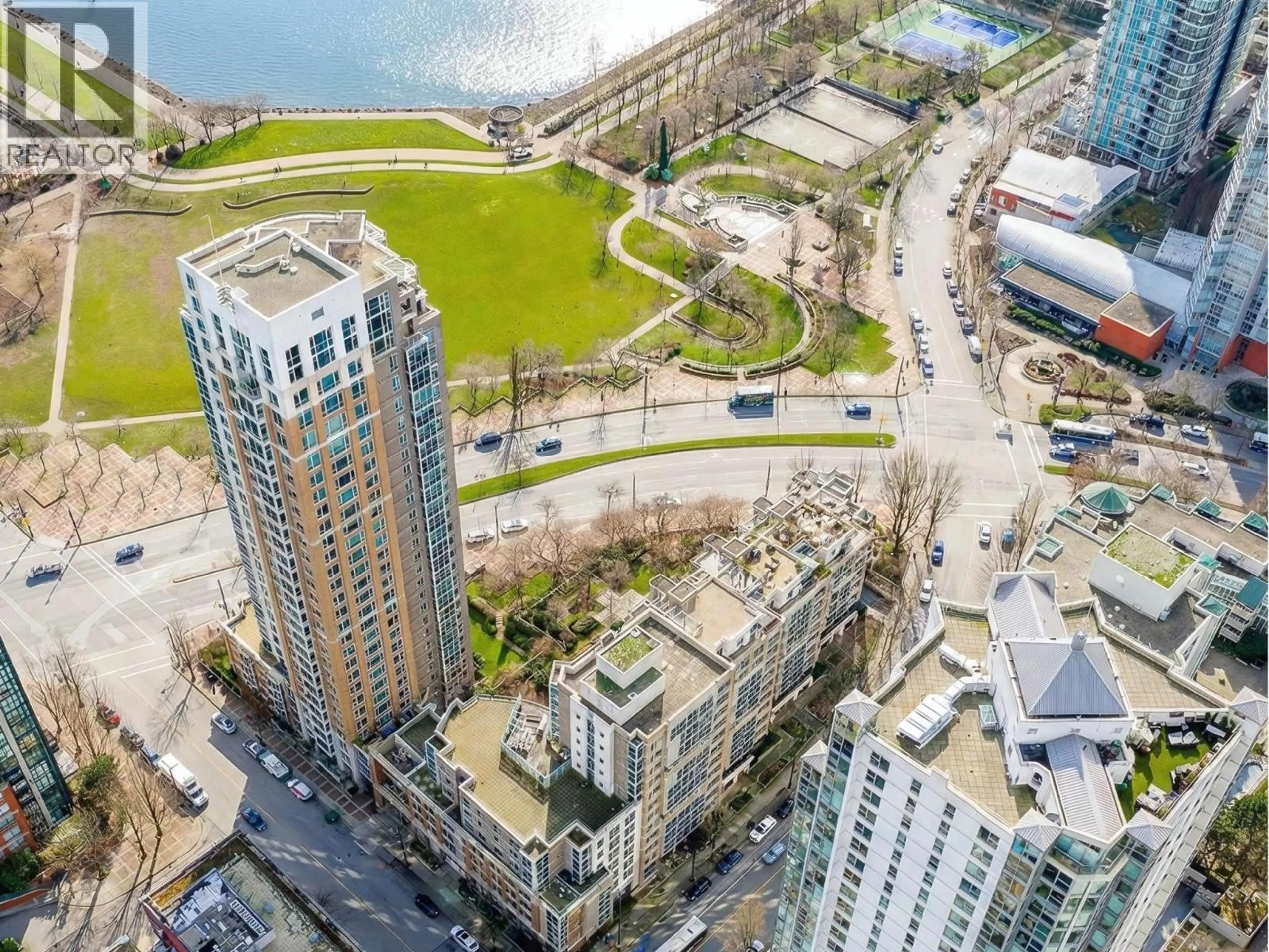A pic from outside/outdoor area/front of a property/back of a property/a pic from drone, city buildings view from balcony for 502 - 1318 HOMER STREET, Vancouver British Columbia V6B6A7