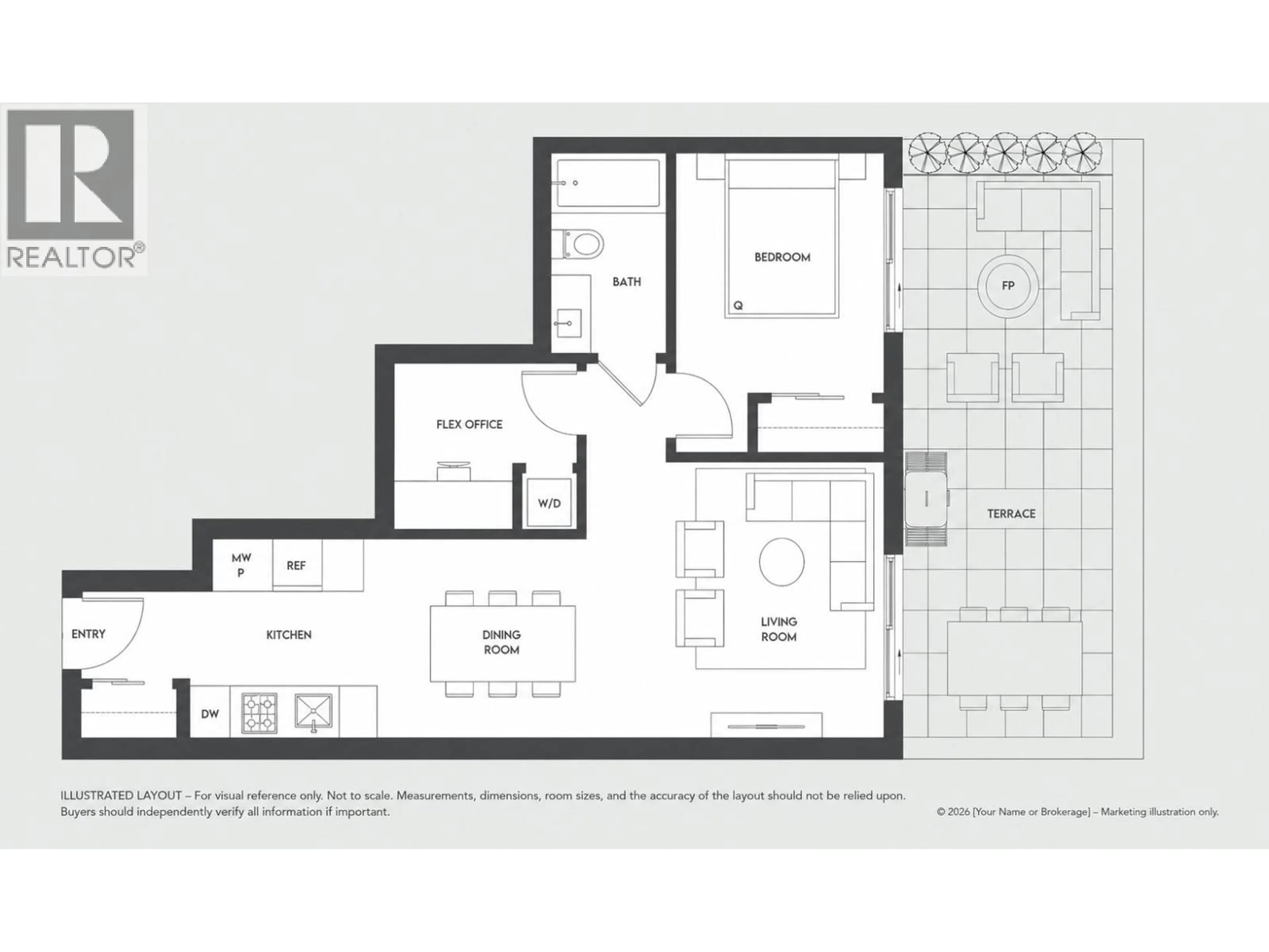 Floor plan for 306 - 1120 GEORGIA STREET, Vancouver British Columbia V6A0K2