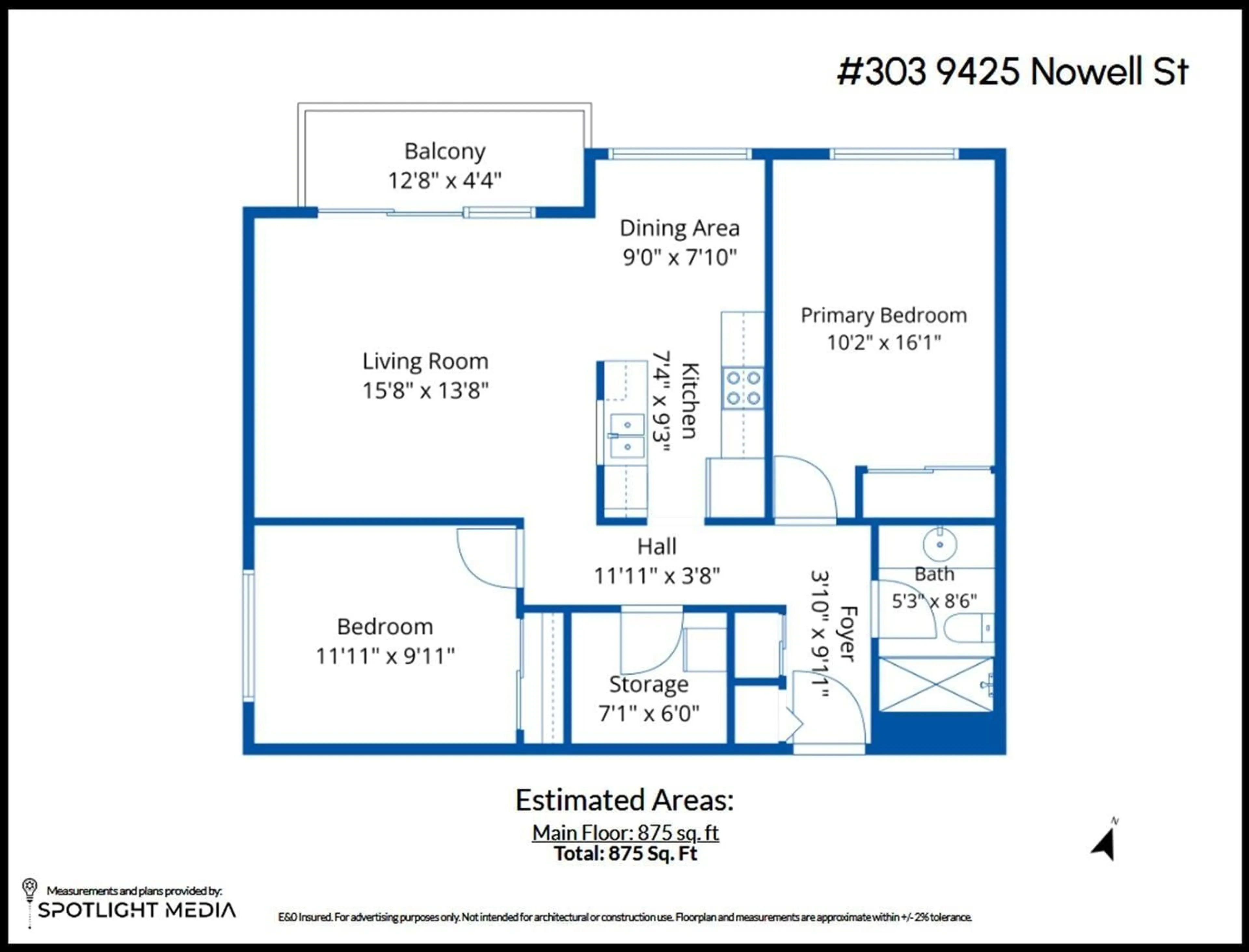 Floor plan for 303 - 9425 NOWELL STREET, Chilliwack British Columbia V2P4X8