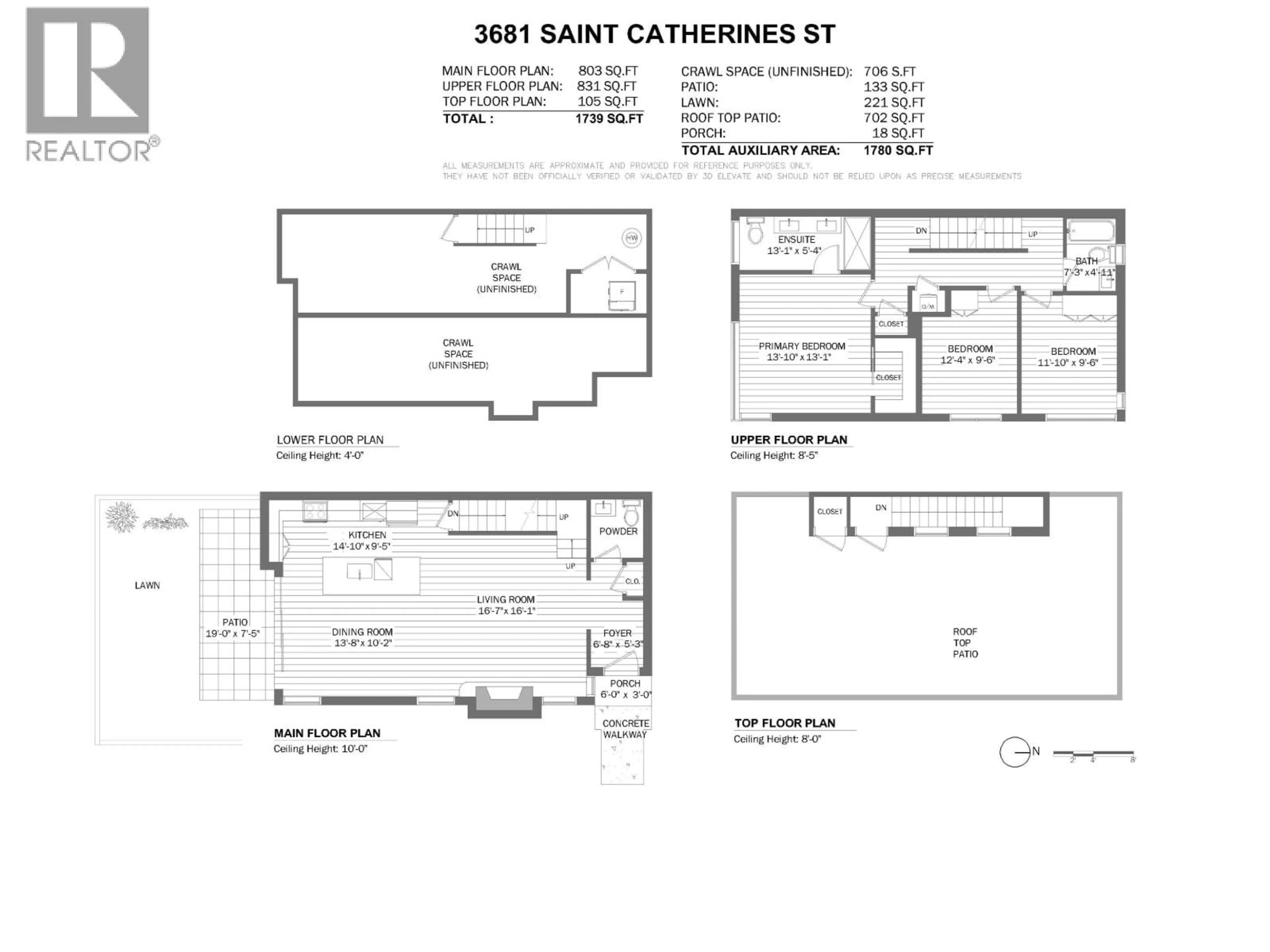 Floor plan for 3681 ST. CATHERINES STREET, Vancouver British Columbia V5V1S3