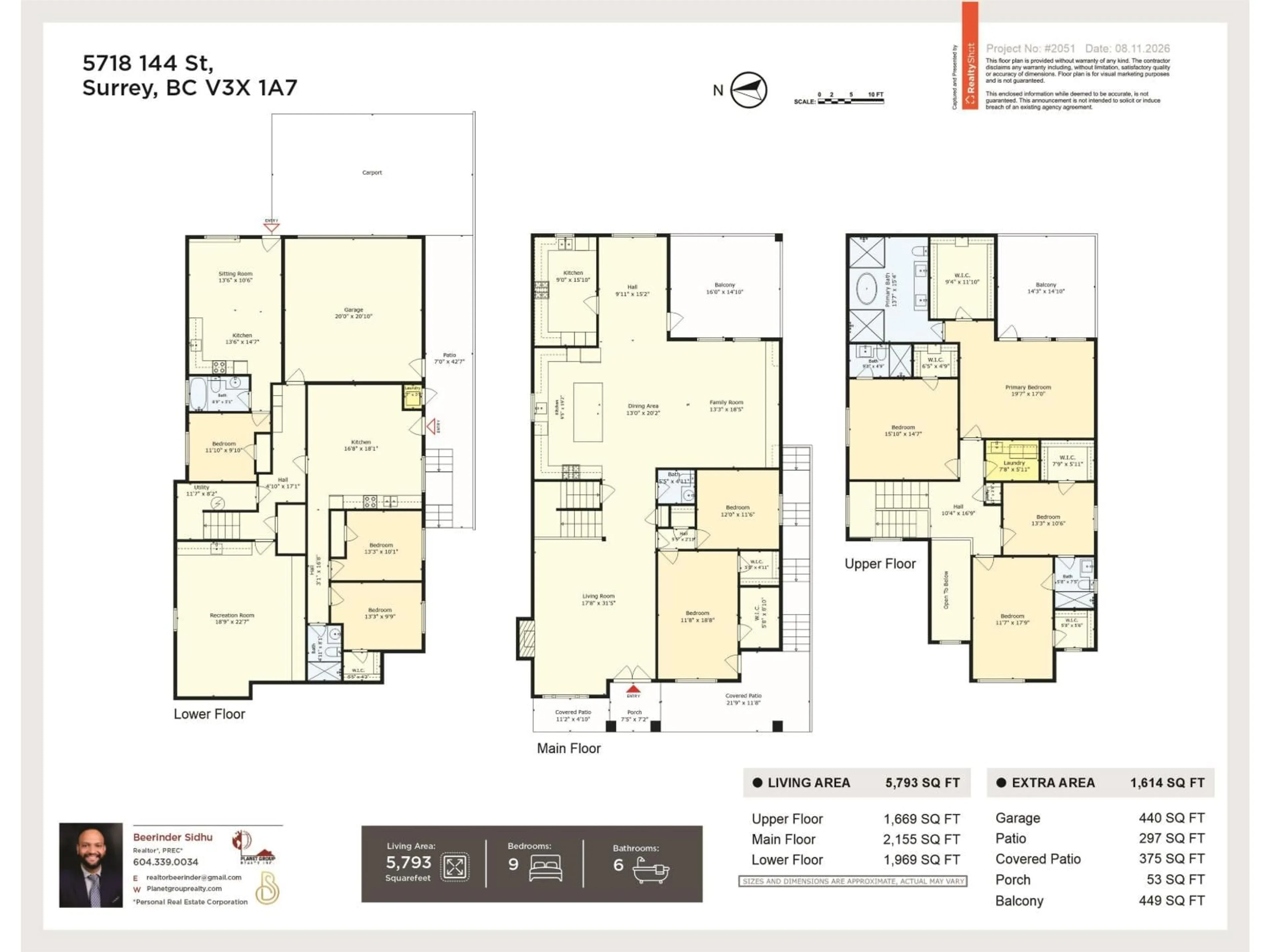 Floor plan for 5718 144 STREET, Surrey British Columbia V3X1A7