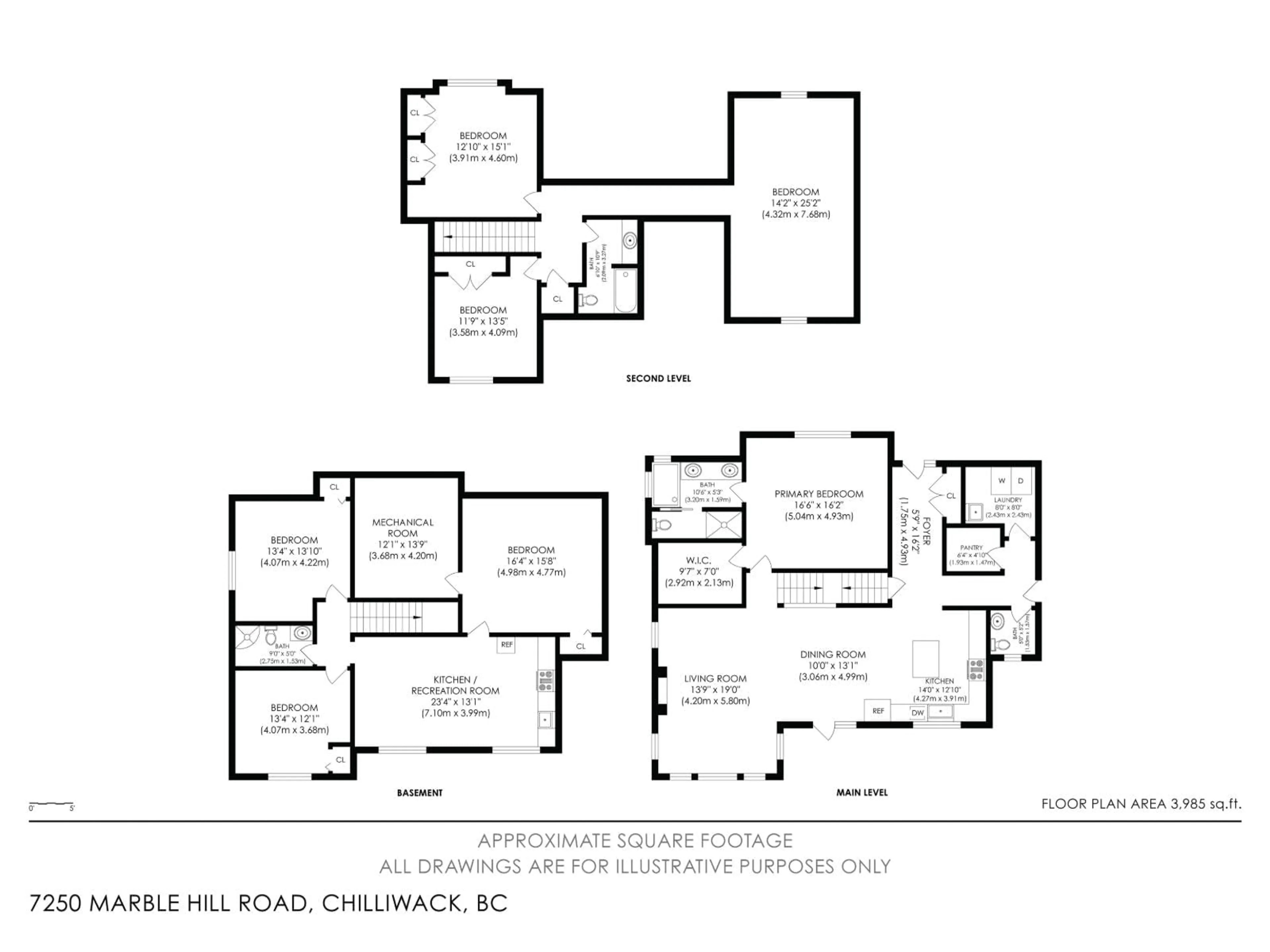 Floor plan for 7250 MARBLE HILL ROAD, Chilliwack British Columbia V4Z0A3
