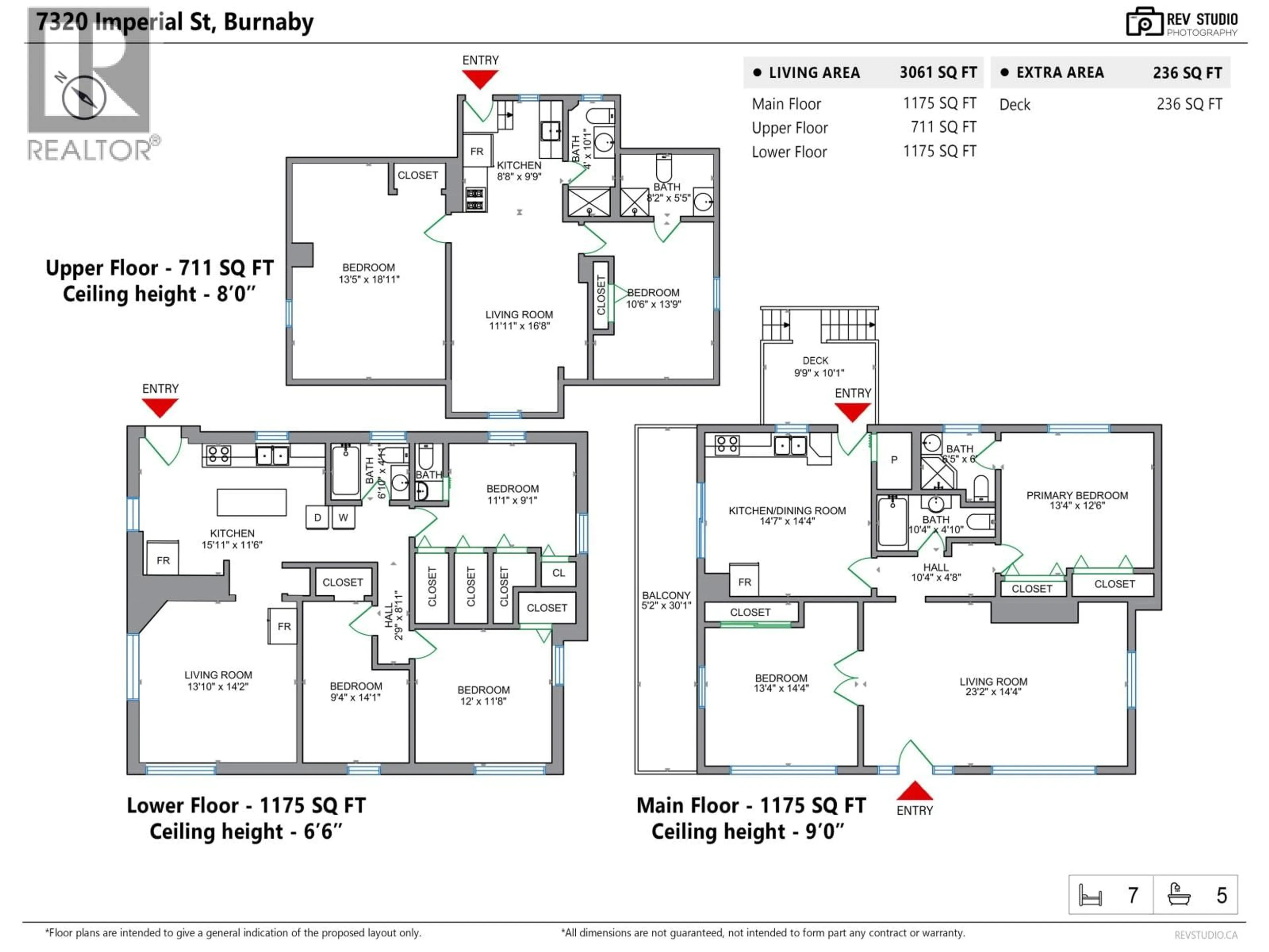 Floor plan for 7320 IMPERIAL STREET, Burnaby British Columbia V5E1N7
