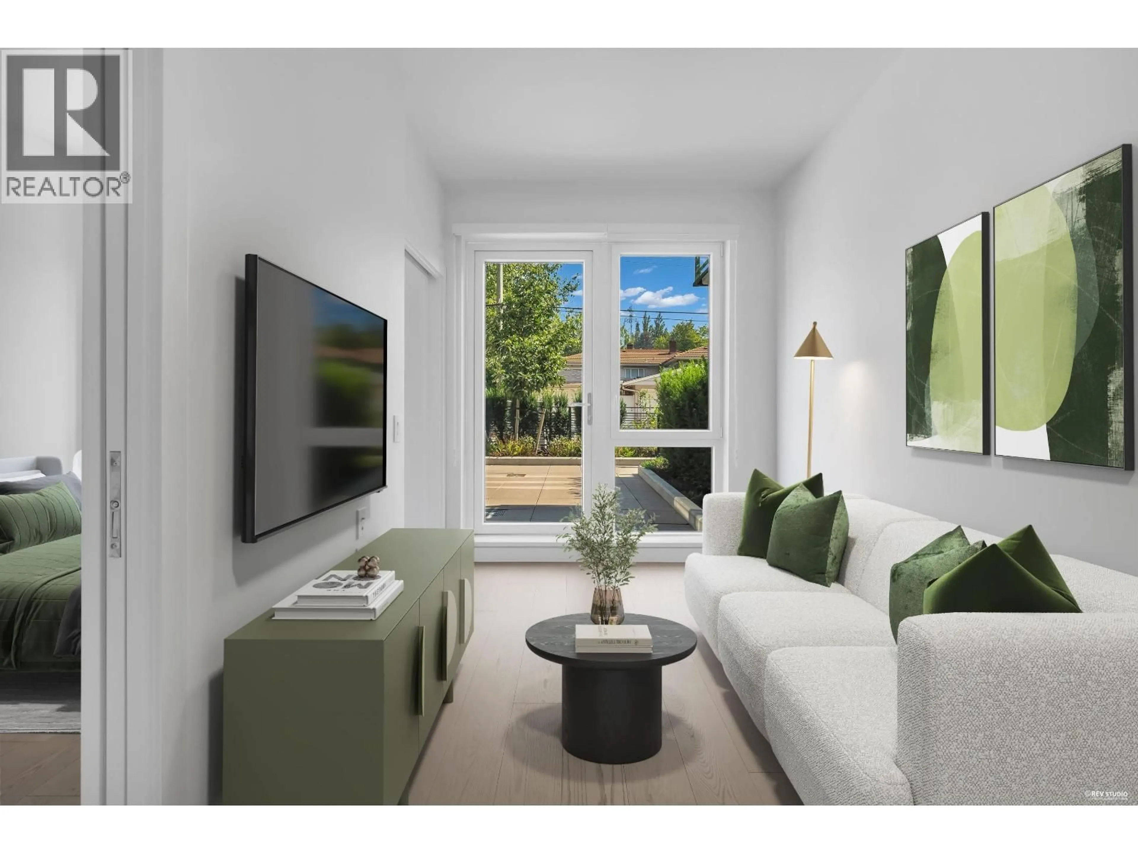 Living room with furniture, unknown for 108 - 5168 CAMBIE STREET, Vancouver British Columbia V5Z0K7