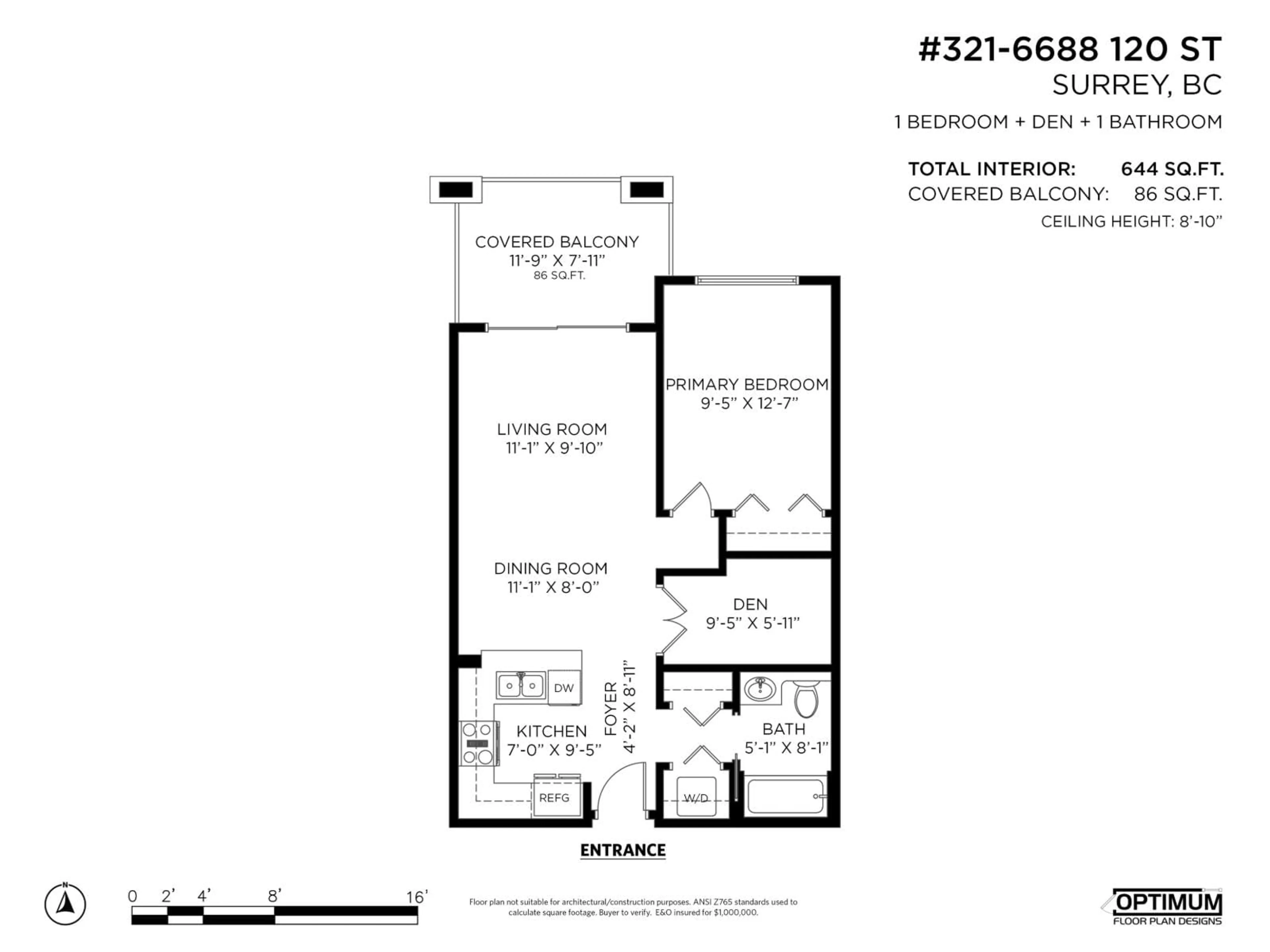 Floor plan for 321 - 6688 120 STREET, Surrey British Columbia V3W1T8