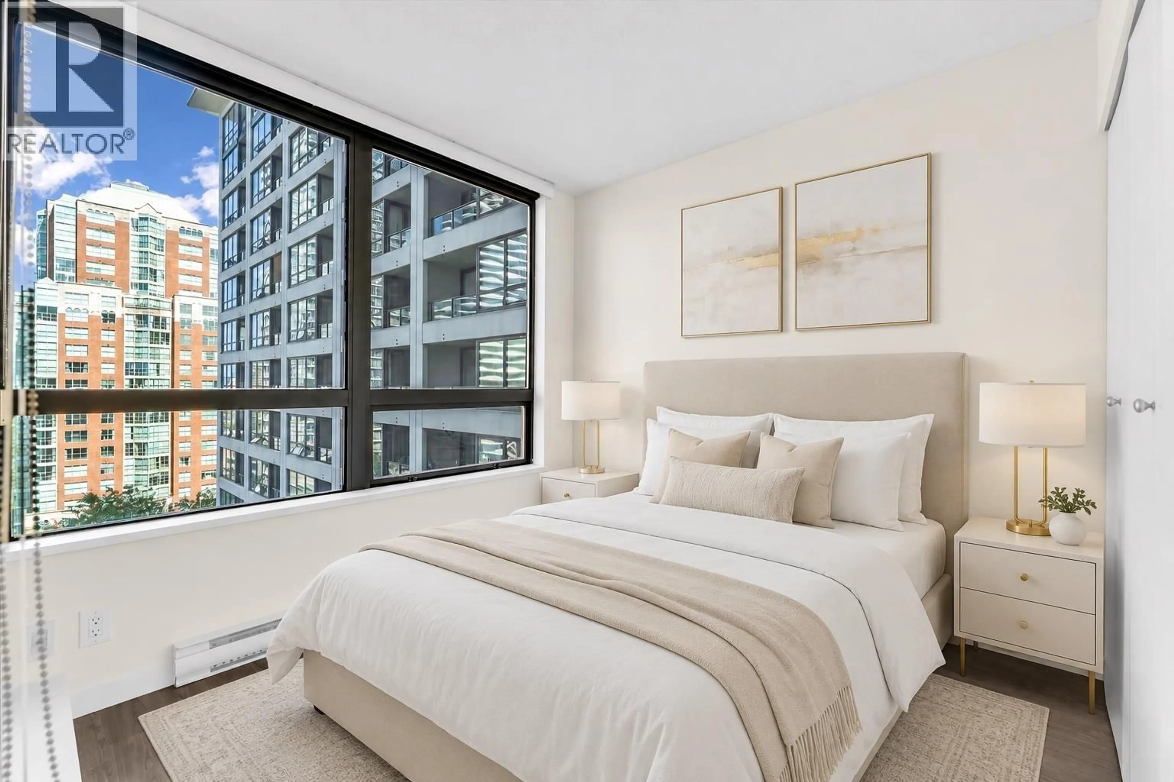 Bedroom with bed, unknown for 1613 - 938 SMITHE STREET, Vancouver British Columbia V6Z3H8