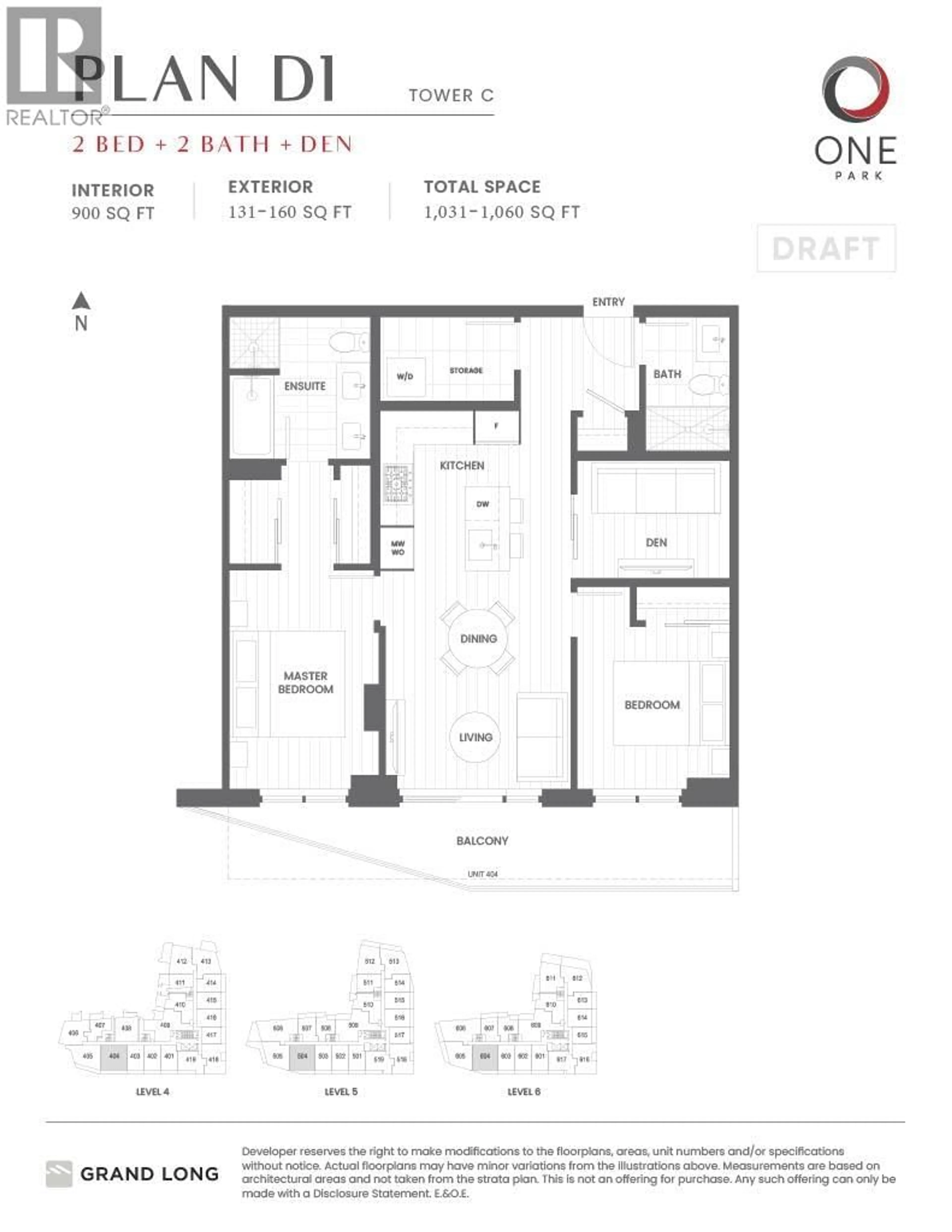 Floor plan for 604 - 6655 BUSWELL STREET, Richmond British Columbia V6Y0M4