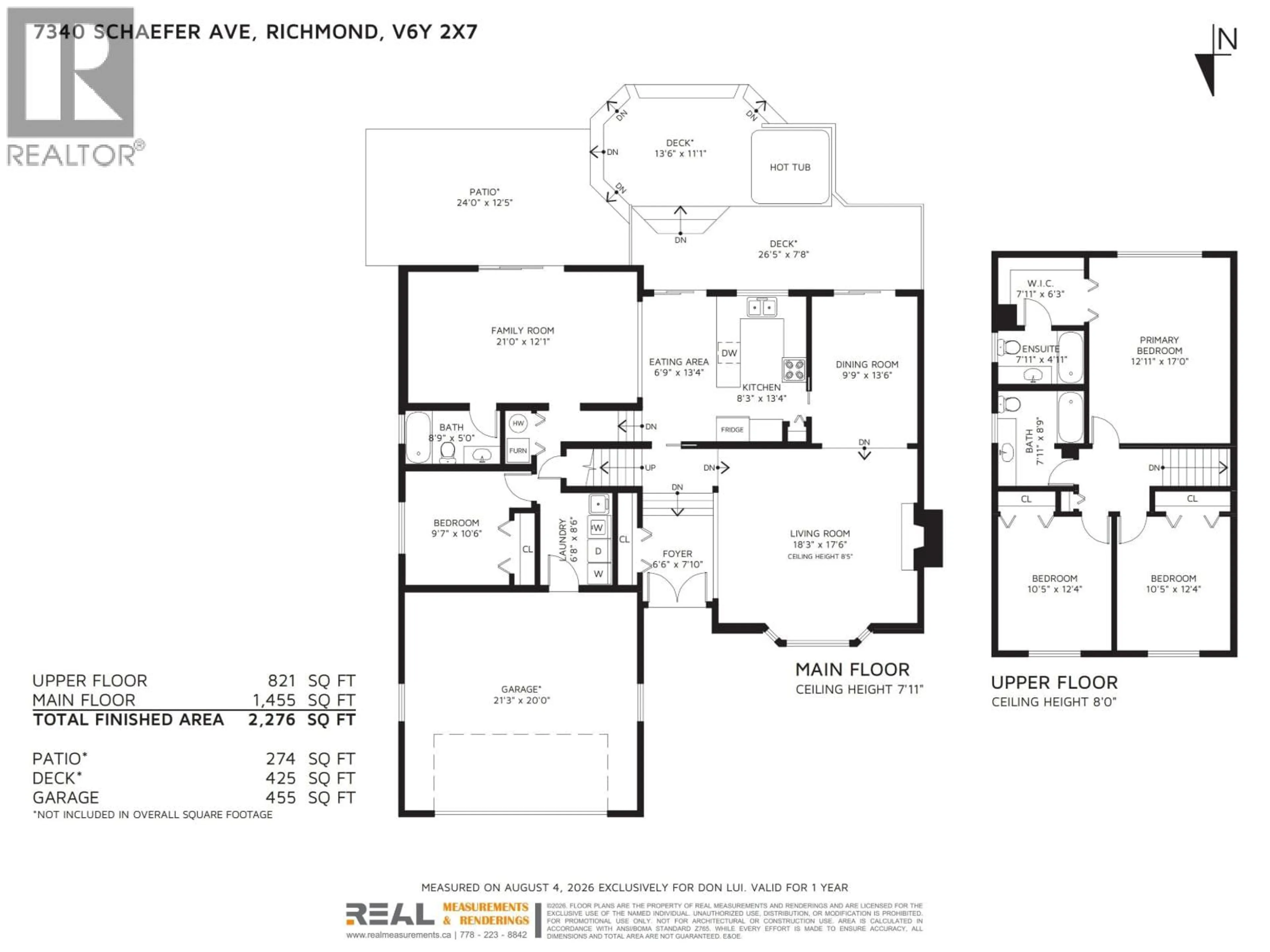 Floor plan for 7340 SCHAEFER AVENUE, Richmond British Columbia V6Y2X7