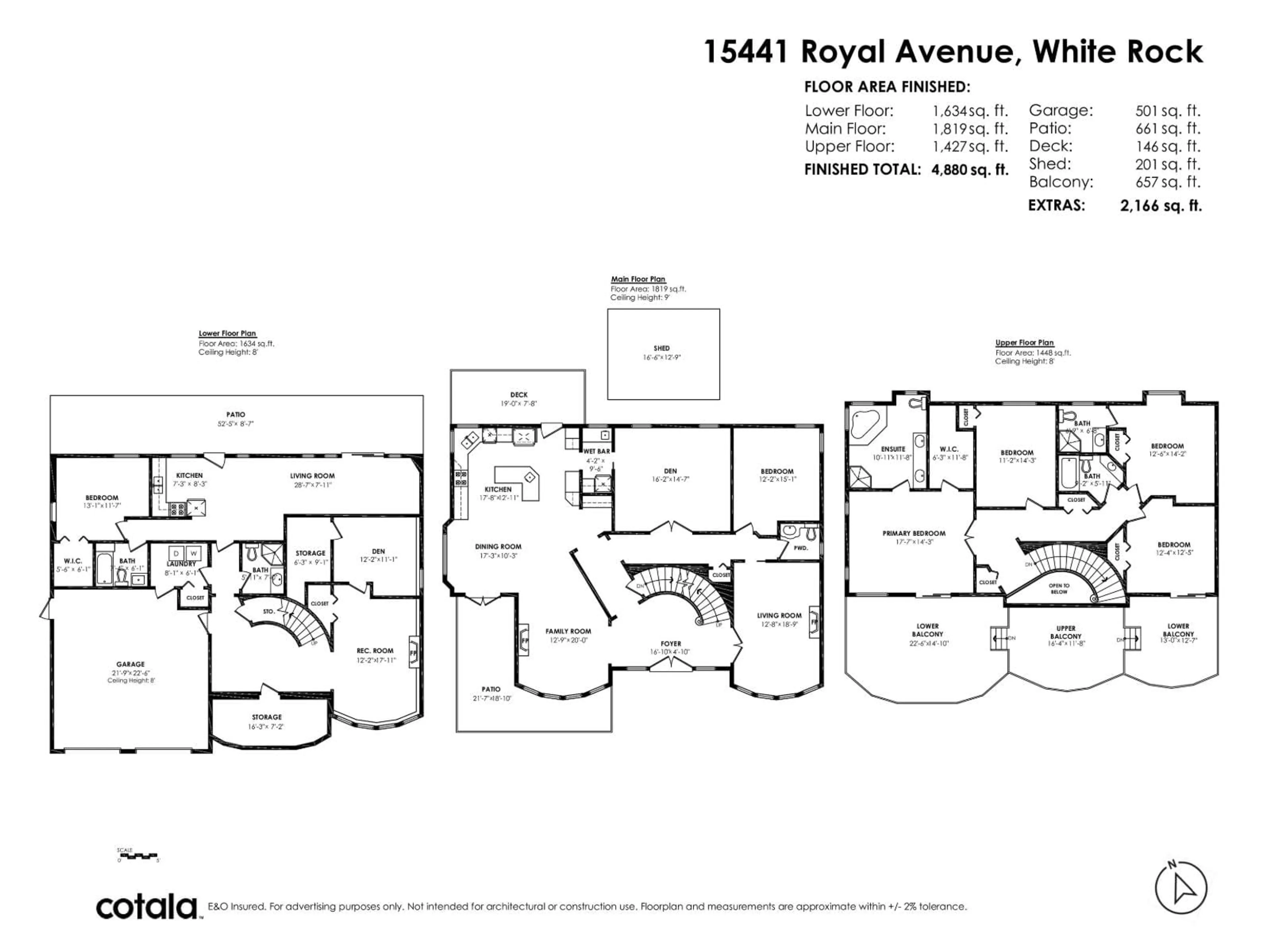 Floor plan for 15441 ROYAL AVENUE, White Rock British Columbia V4B1N2