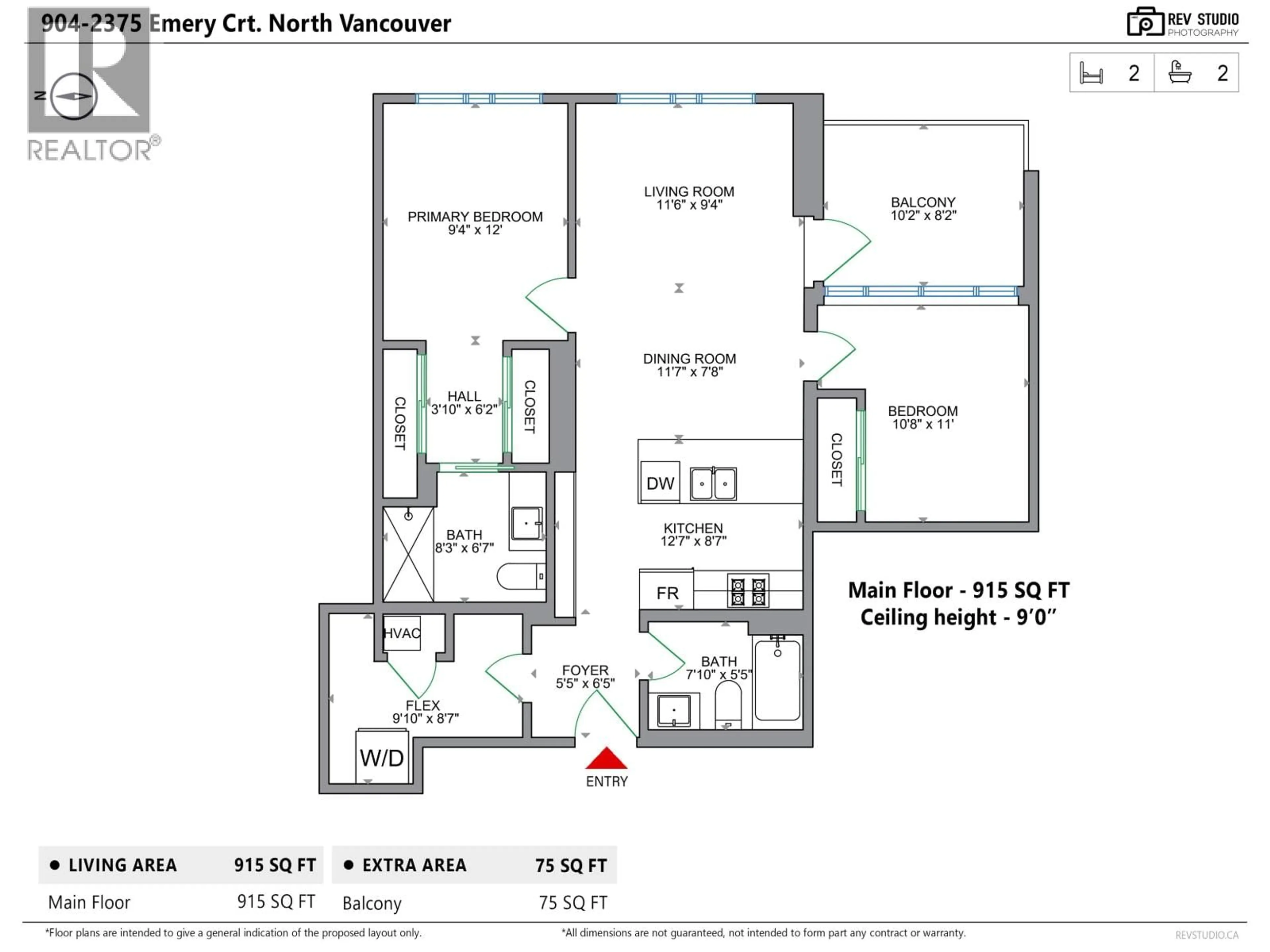 Floor plan for 904 - 2375 EMERY COURT, North Vancouver British Columbia V7J0E8