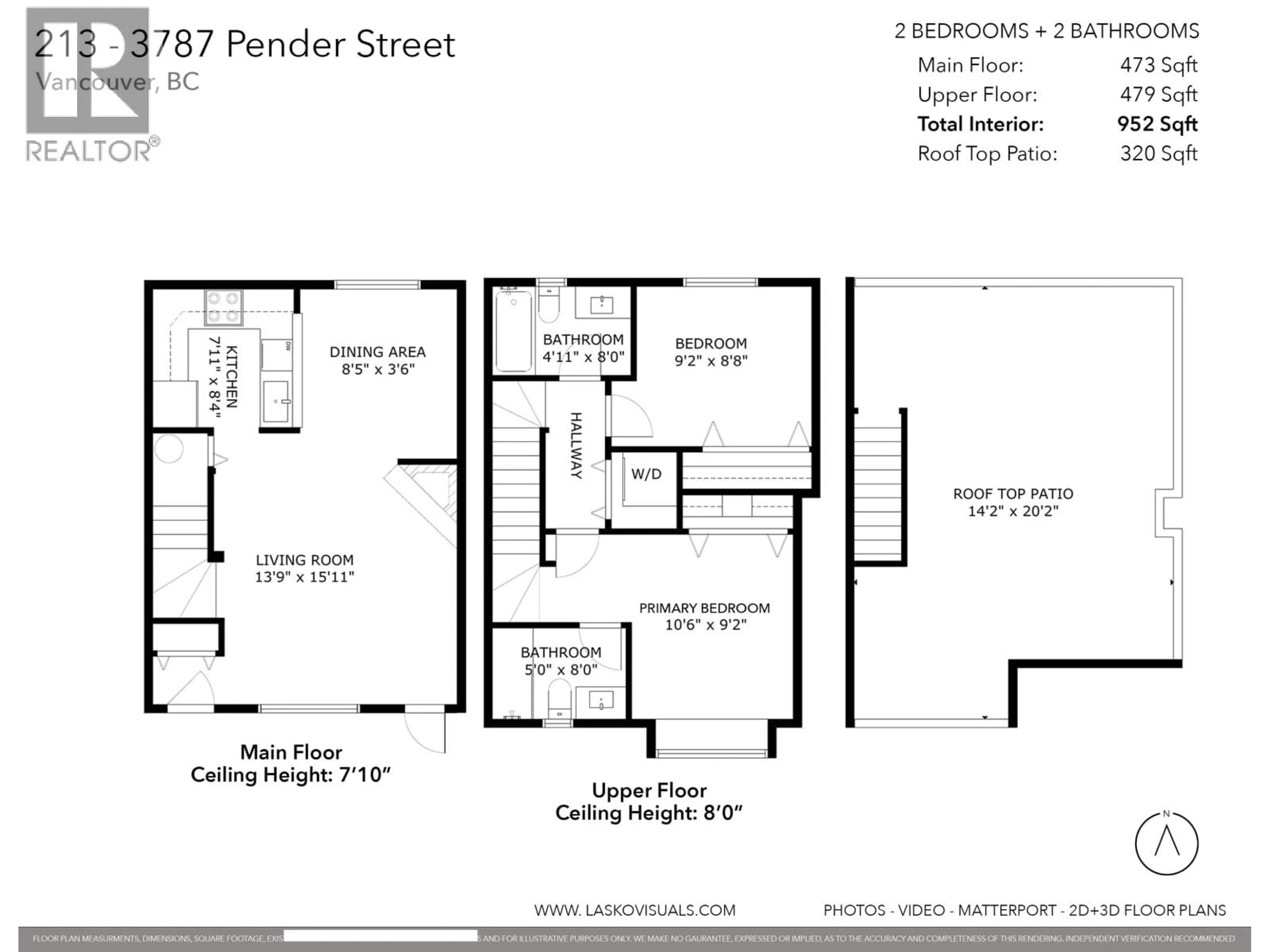 Floor plan for 213 - 3787 PENDER STREET, Burnaby British Columbia V5C2L2