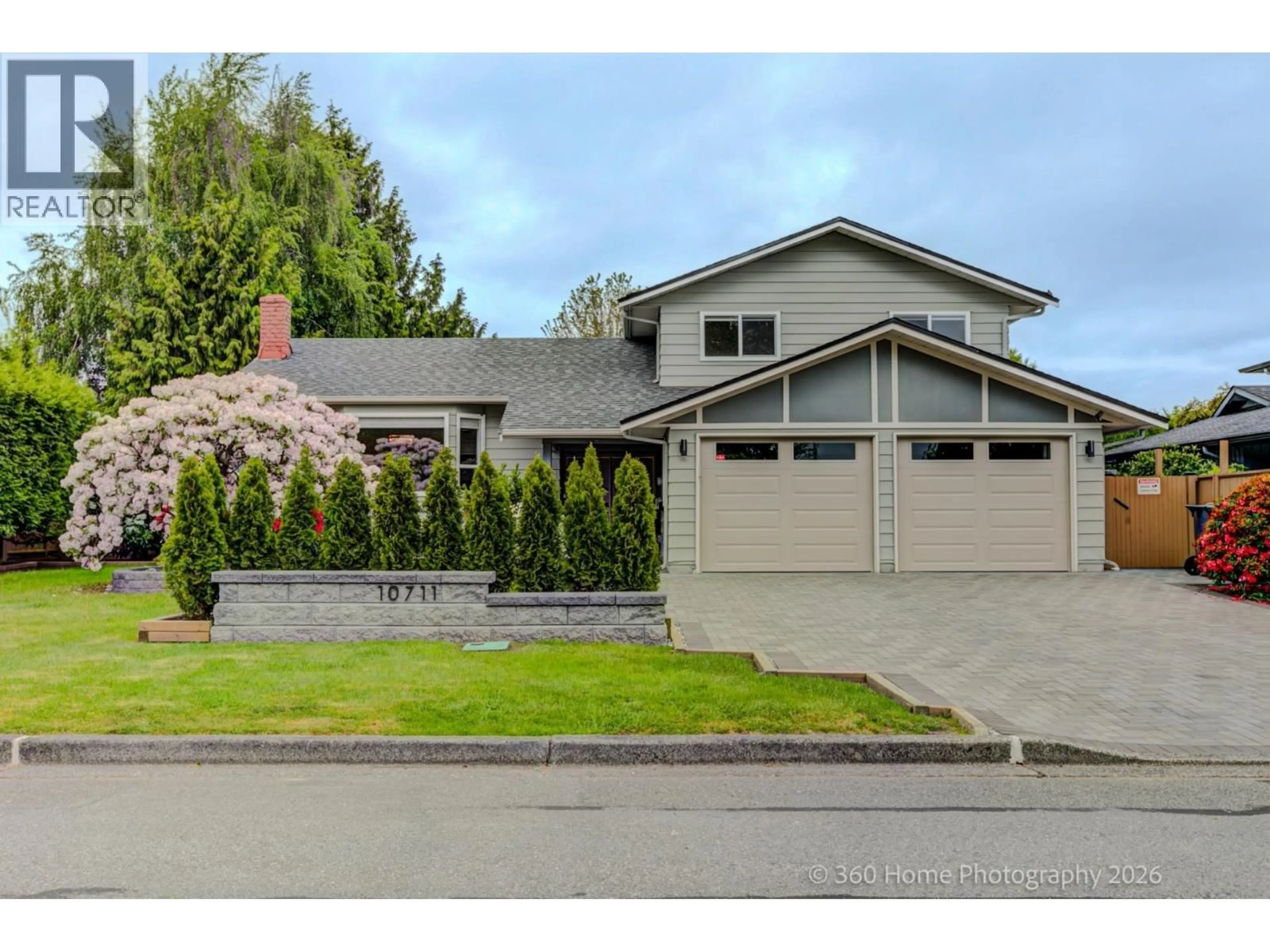 Home with vinyl exterior material, street for 10711 ARGENTIA DRIVE, Richmond British Columbia V7E4K6