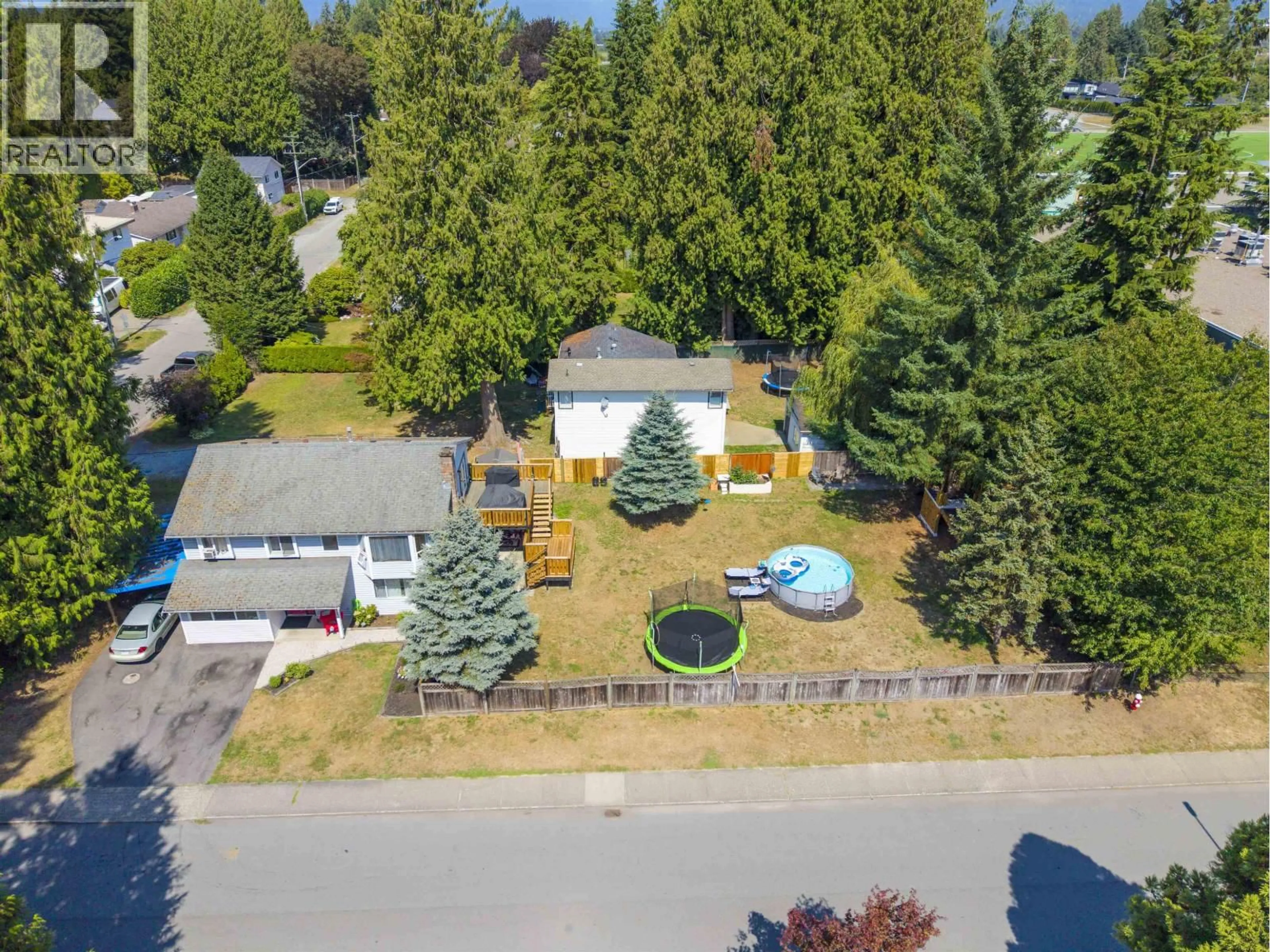 A pic from outside/outdoor area/front of a property/back of a property/a pic from drone, street for 20835 WICKLUND AVENUE, Maple Ridge British Columbia V2X8E8