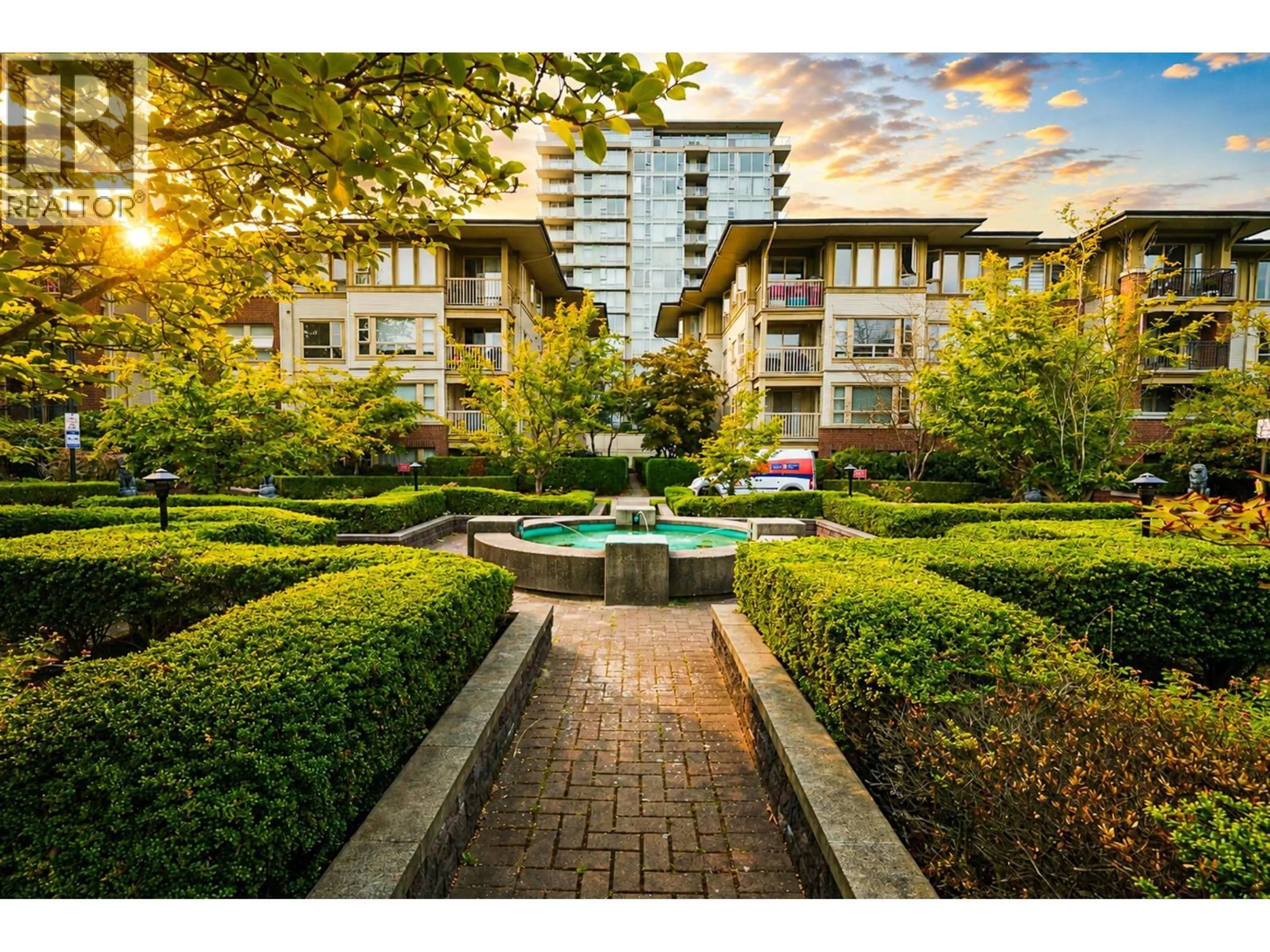 A pic from outside/outdoor area/front of a property/back of a property/a pic from drone, street for 3415 - 5119 GARDEN CITY ROAD, Richmond British Columbia V6X4H8